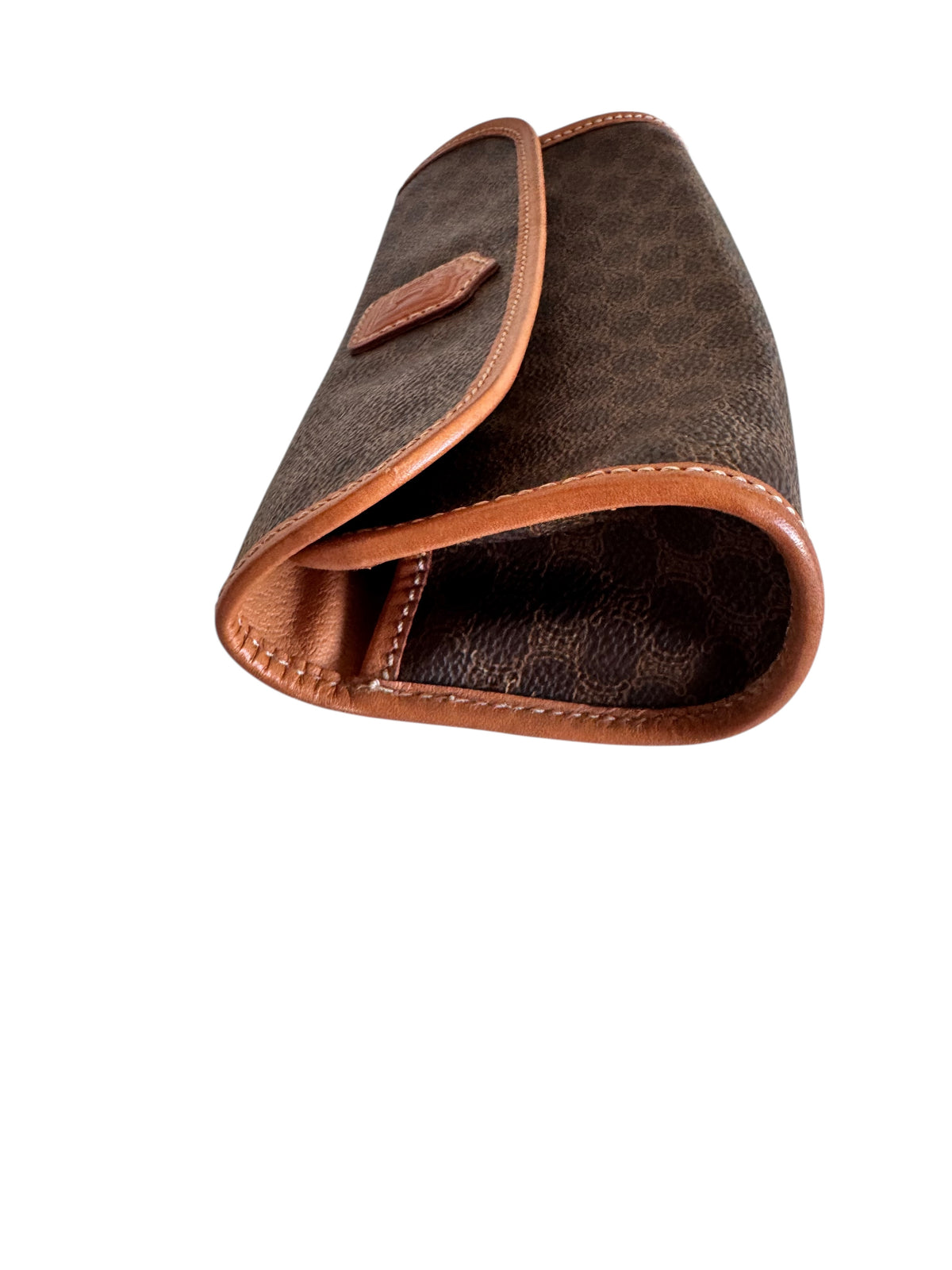 Celine Macadam Canvas Vintage Pouch (Brown)