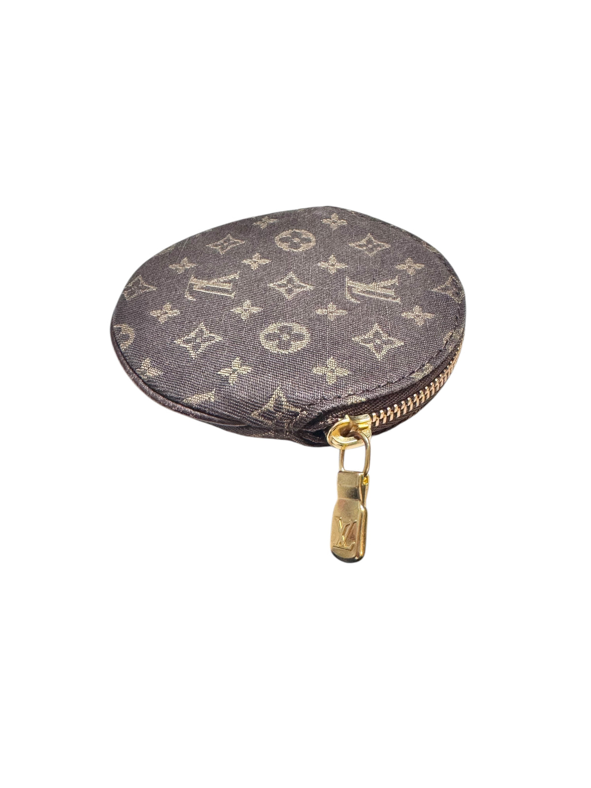 Louis Vuitton Mini Lin Porte Monnaie Round Coin Case 2007