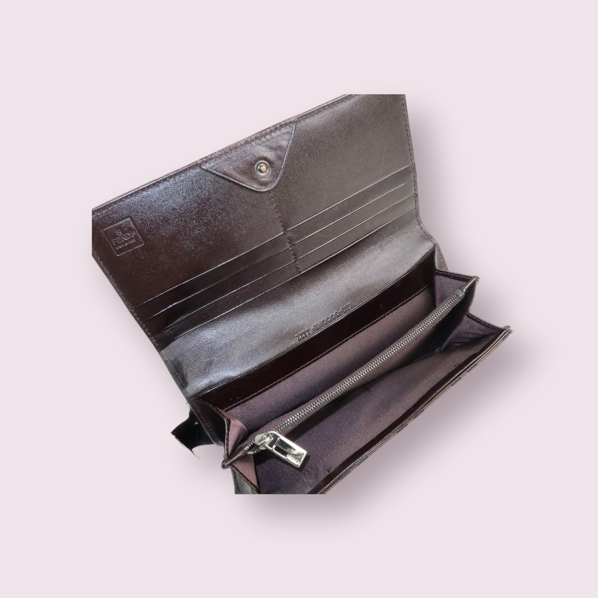 Fendi Zucca Canvas Vintage Long Wallet
