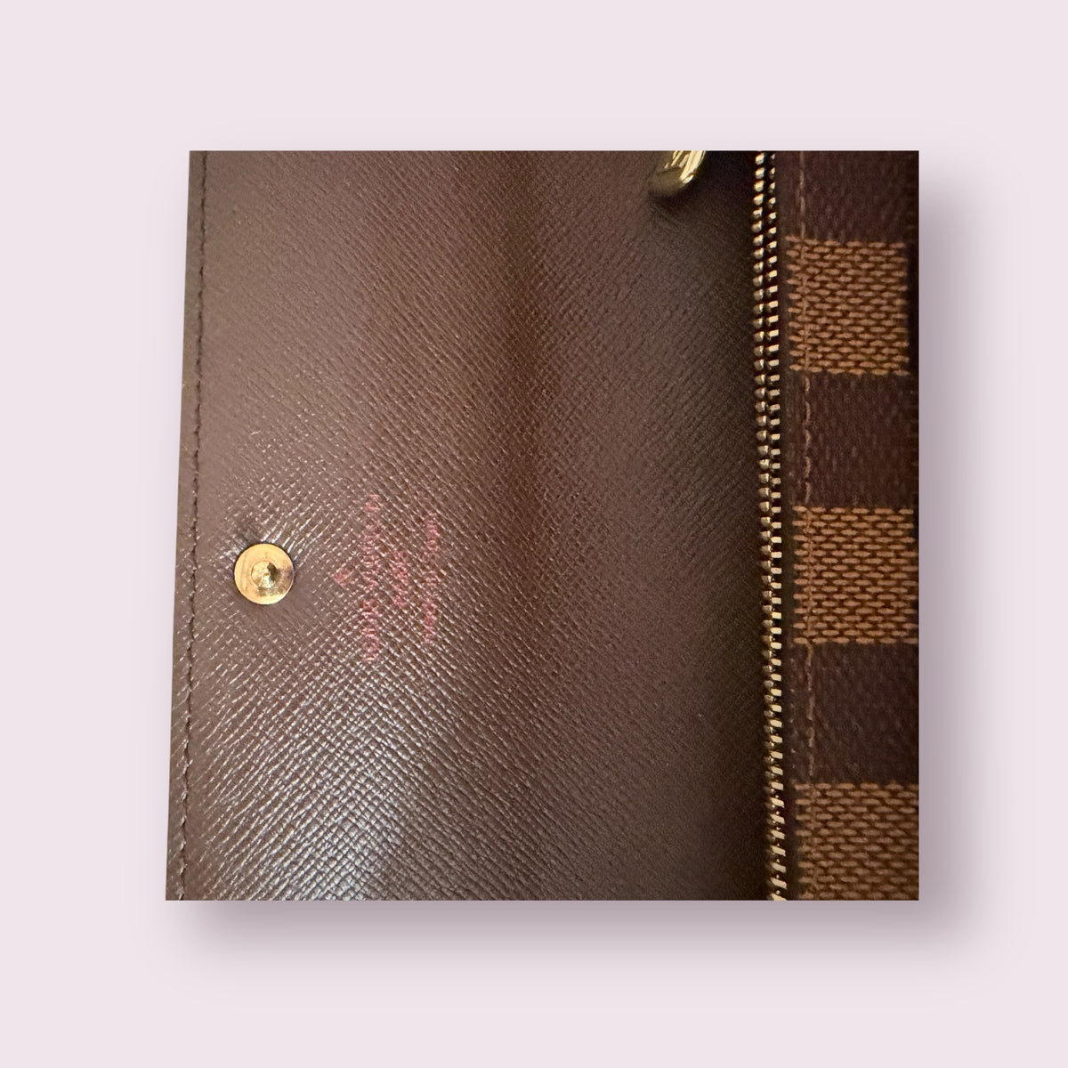Louis Vuitton Damier Ebene Canvas Wallet 2003