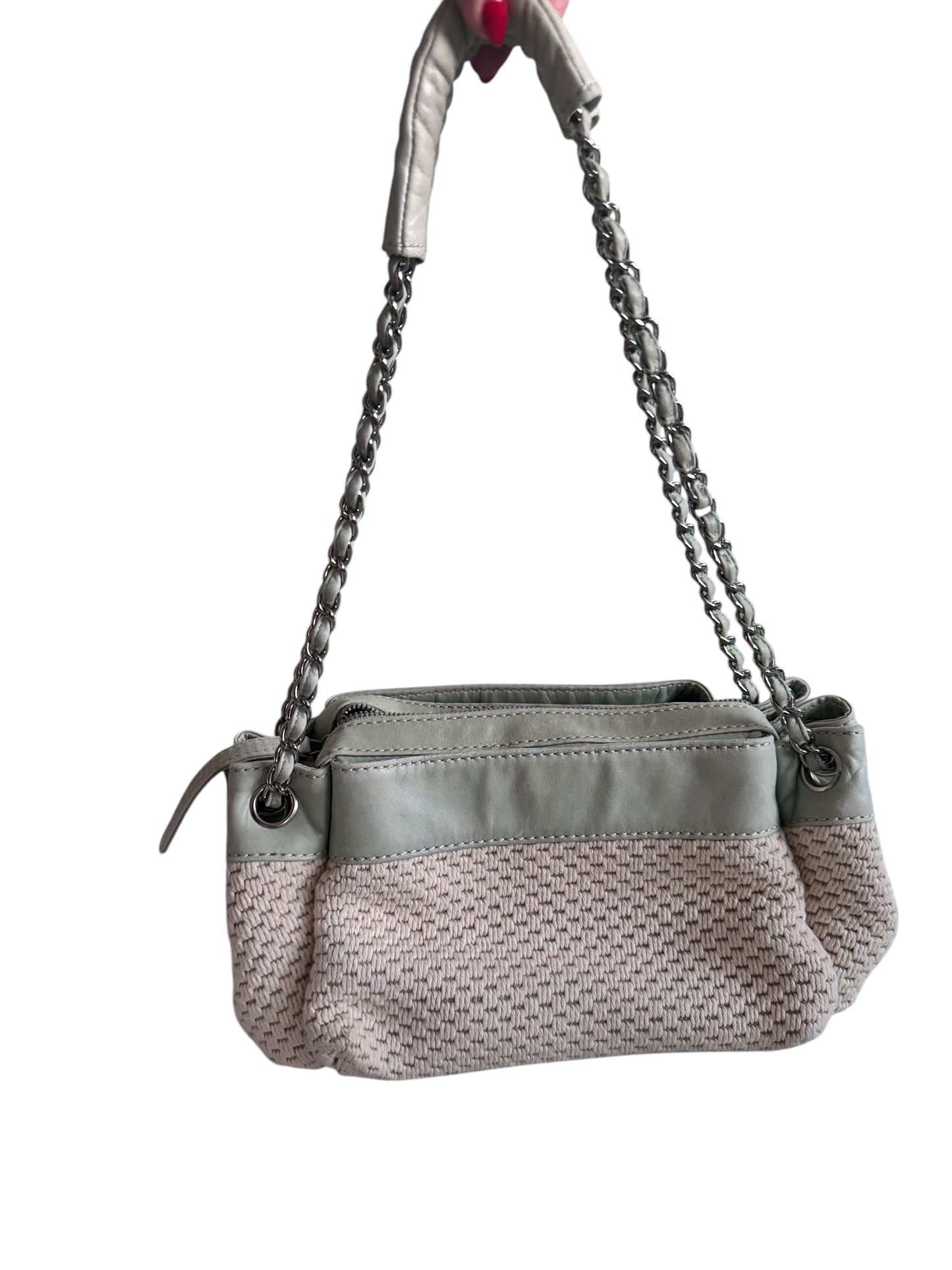 Chanel Lax Crochet Accordion Shoulder Bag