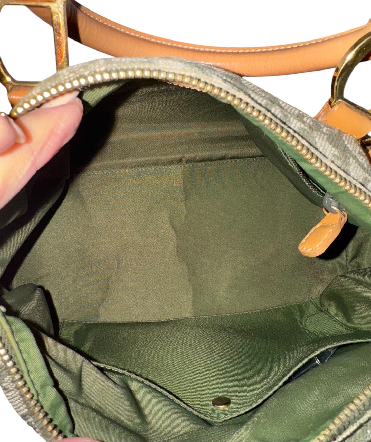 Christian Dior Trotter Mini Boston Bag (Green)