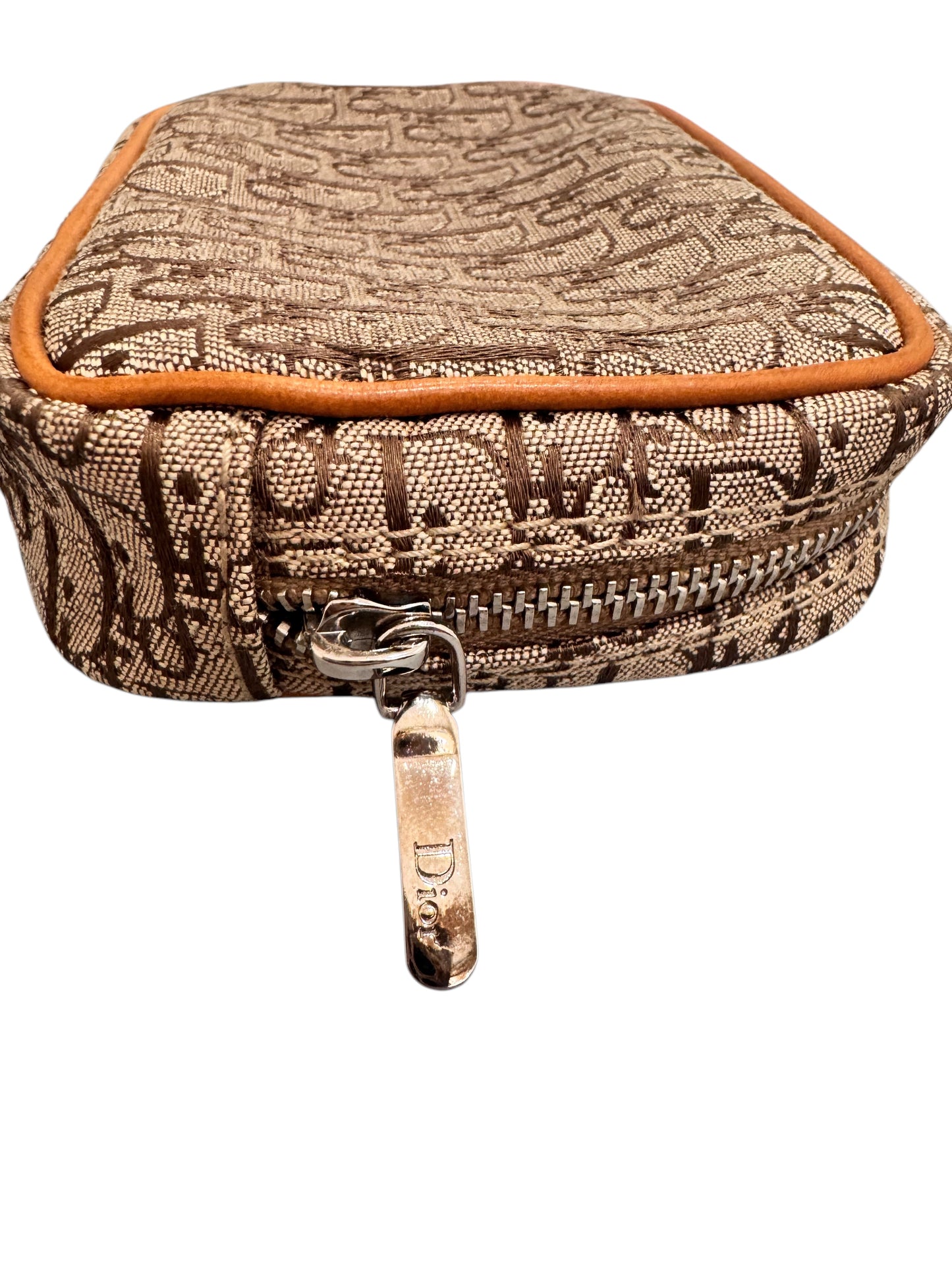 Christian Dior Vintage Trotter Canvas Mini Pouch 1990s-2000s