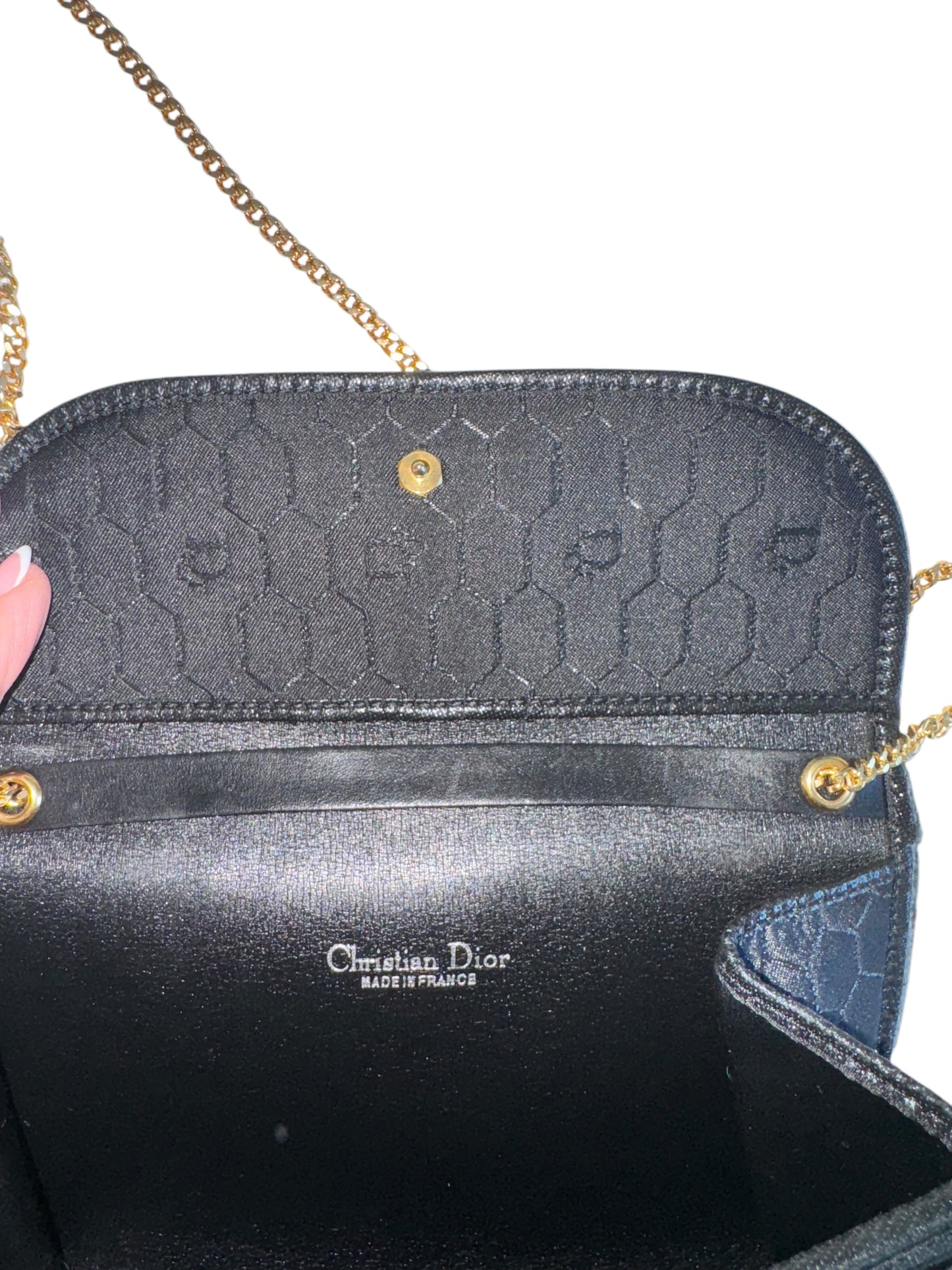 Christian Dior Vintage Canvas Crossbody Clutch
