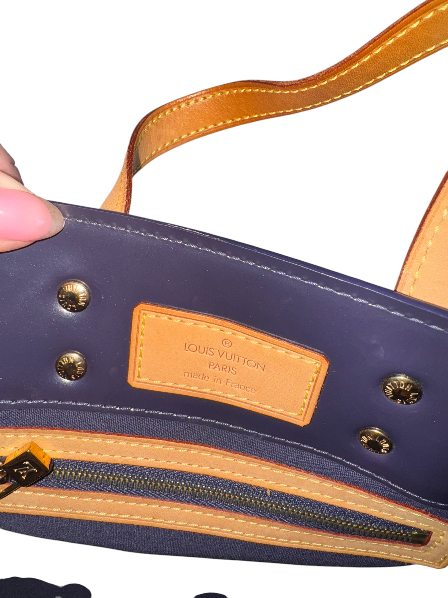 Louis Vuitton 2005 Monogram Vernis Reade PM Tote (Indigo)
