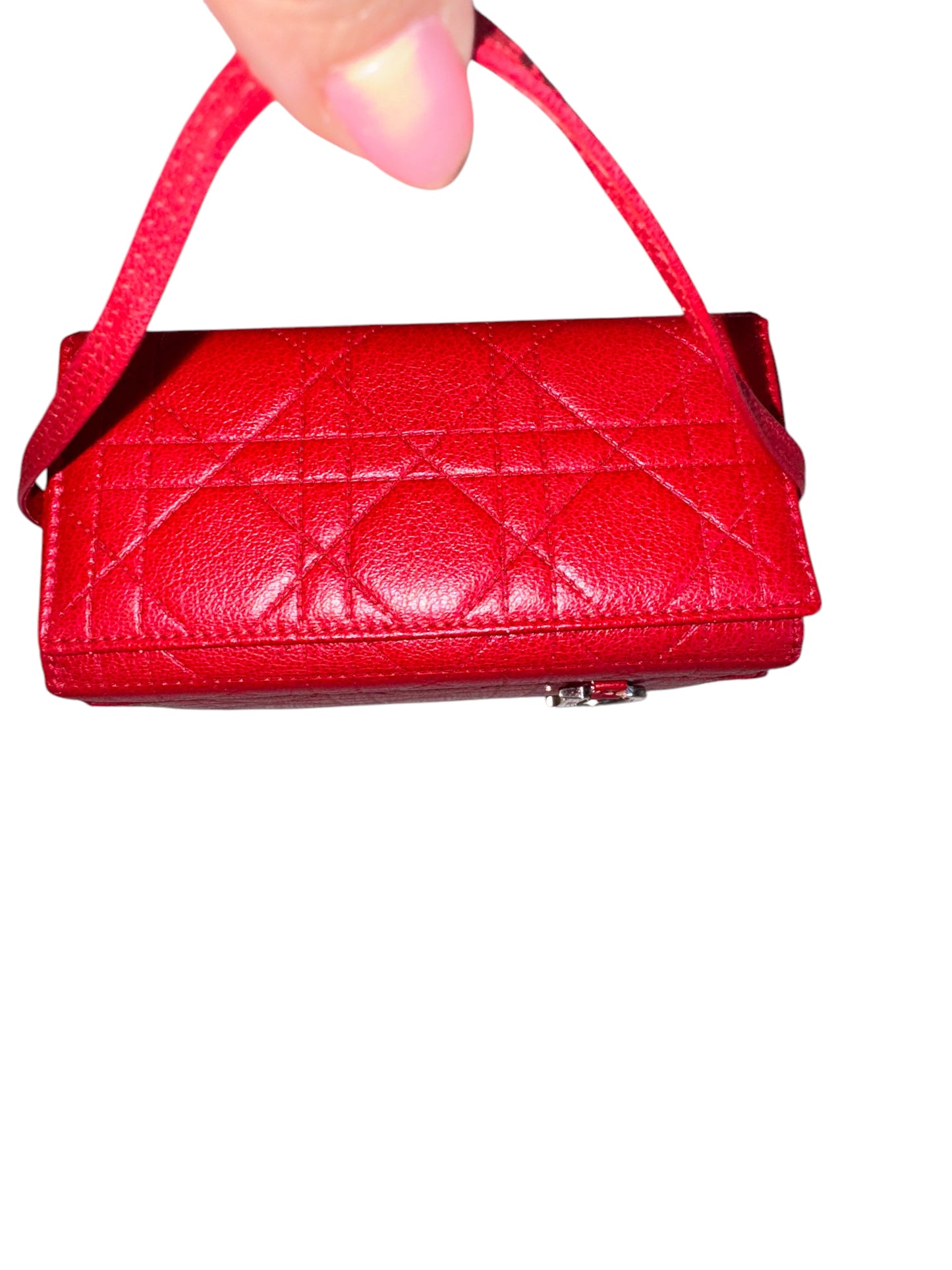 Christian Dior Cannage Vanity Case (RED)
