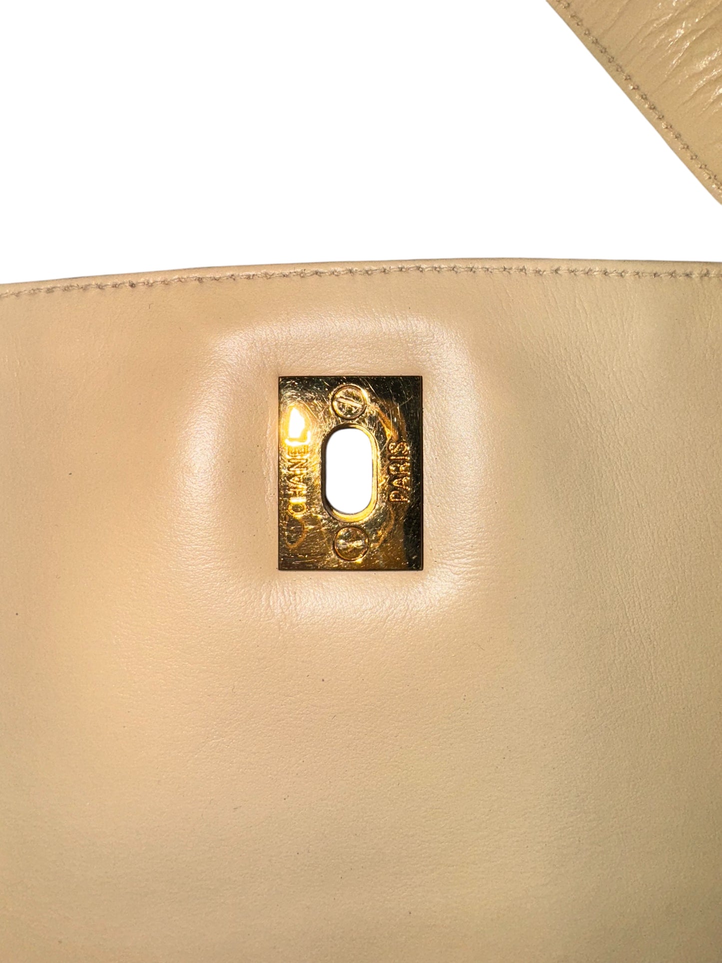 Chanel Lambskin V-shaped Stitch Shoulder Bag *REPAINTED* 1991-1994