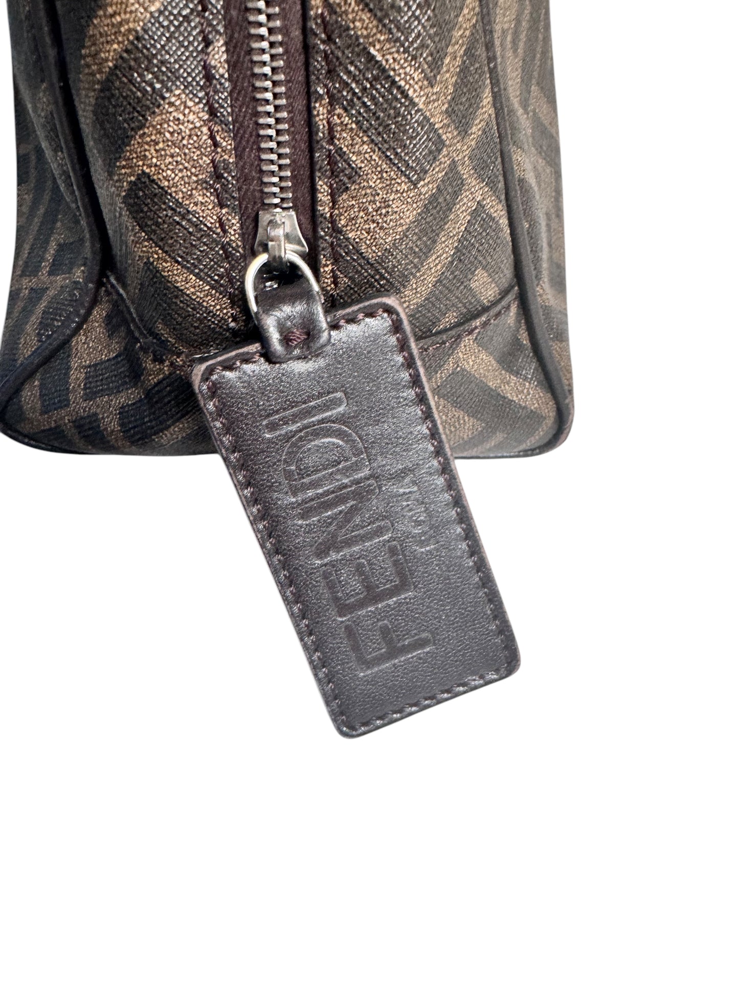 Fendi Monogram Coated Canvas Makeup/Toiletry Pouch