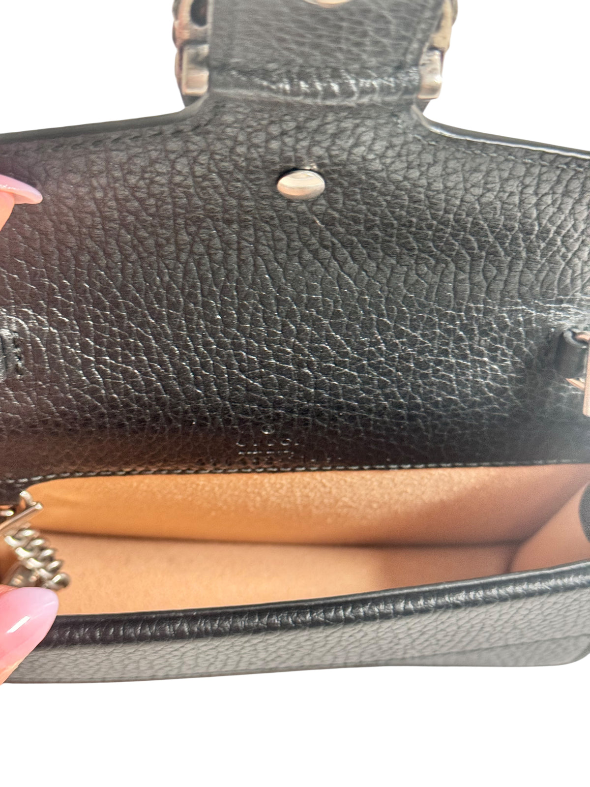 Gucci Leather Super Mini Dionysus Bag Black