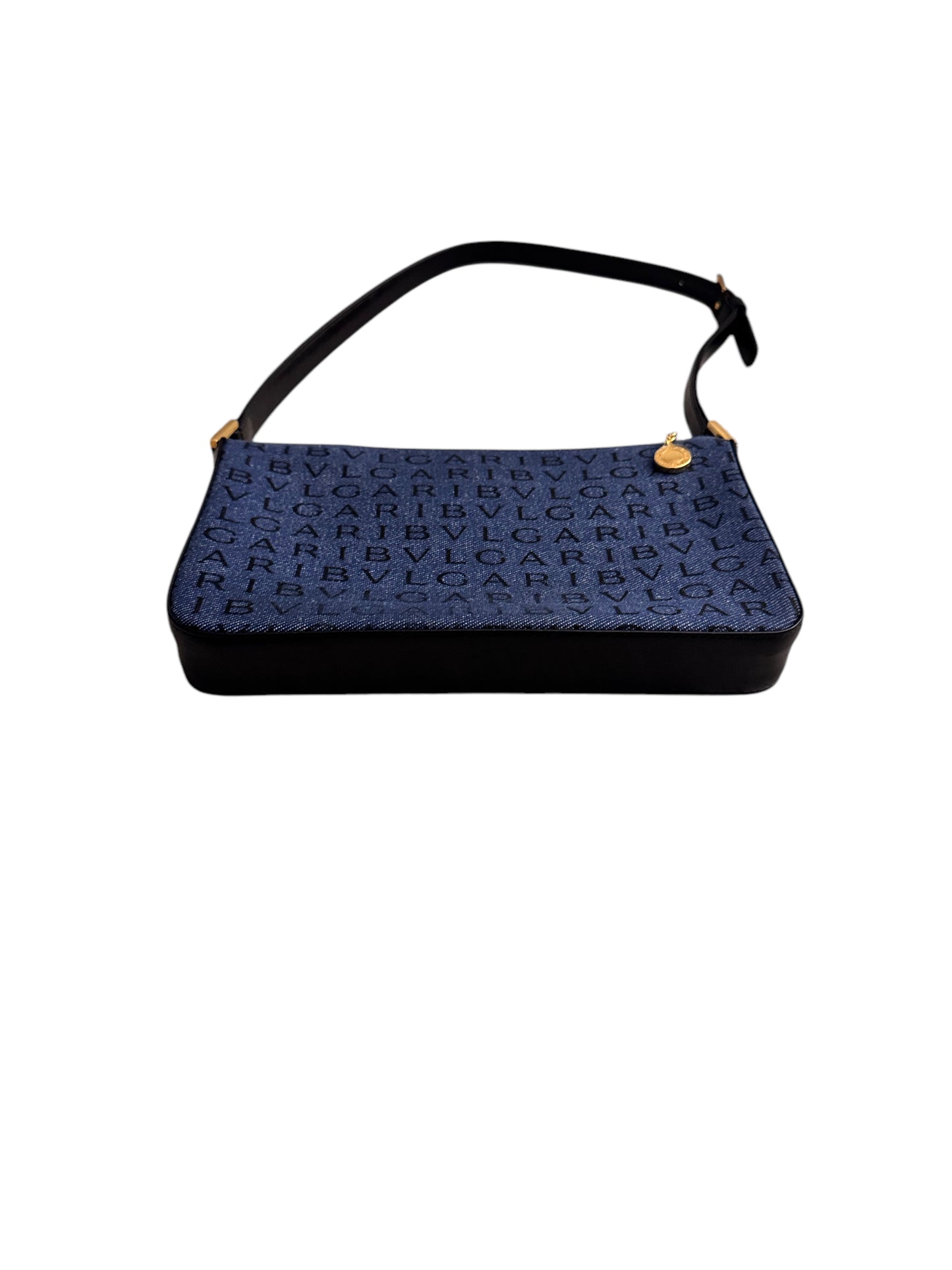 Bvlgari Denim Logo Mania Shoulder Bag