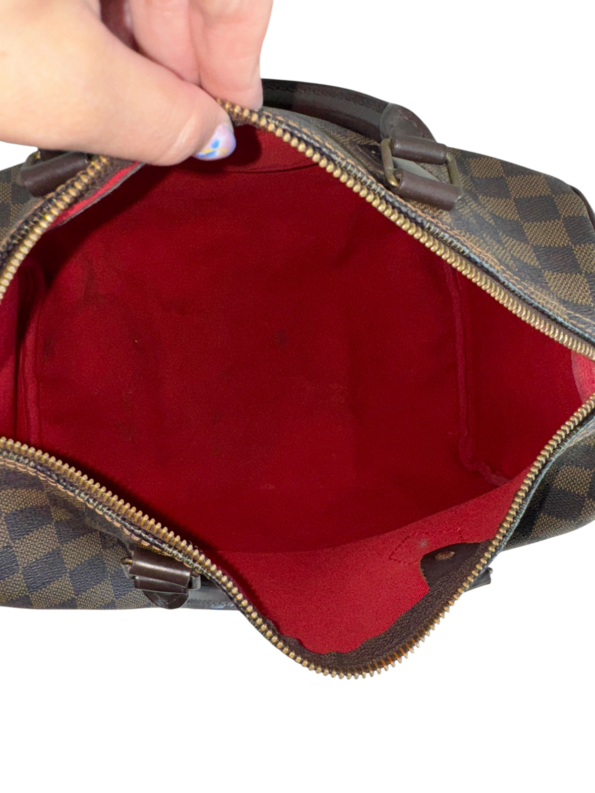 Louis Vuitton Damier Ebene Canvas Speedy 30 2008