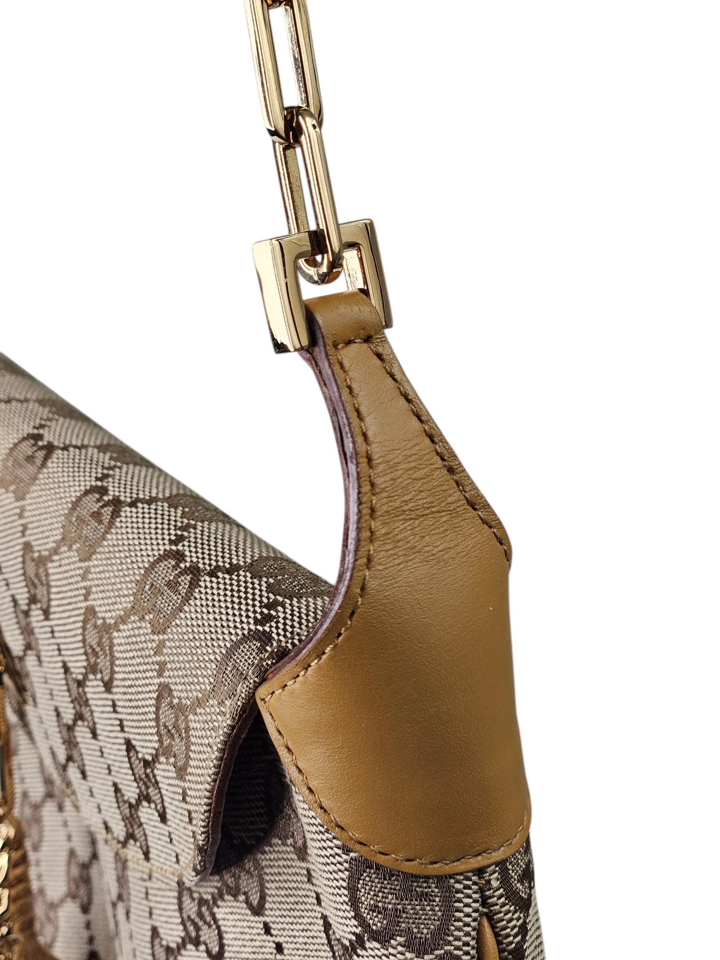 Gucci GG Dionysus Tiger Head Canvas/Leather Gold Chain Shoulder Bag