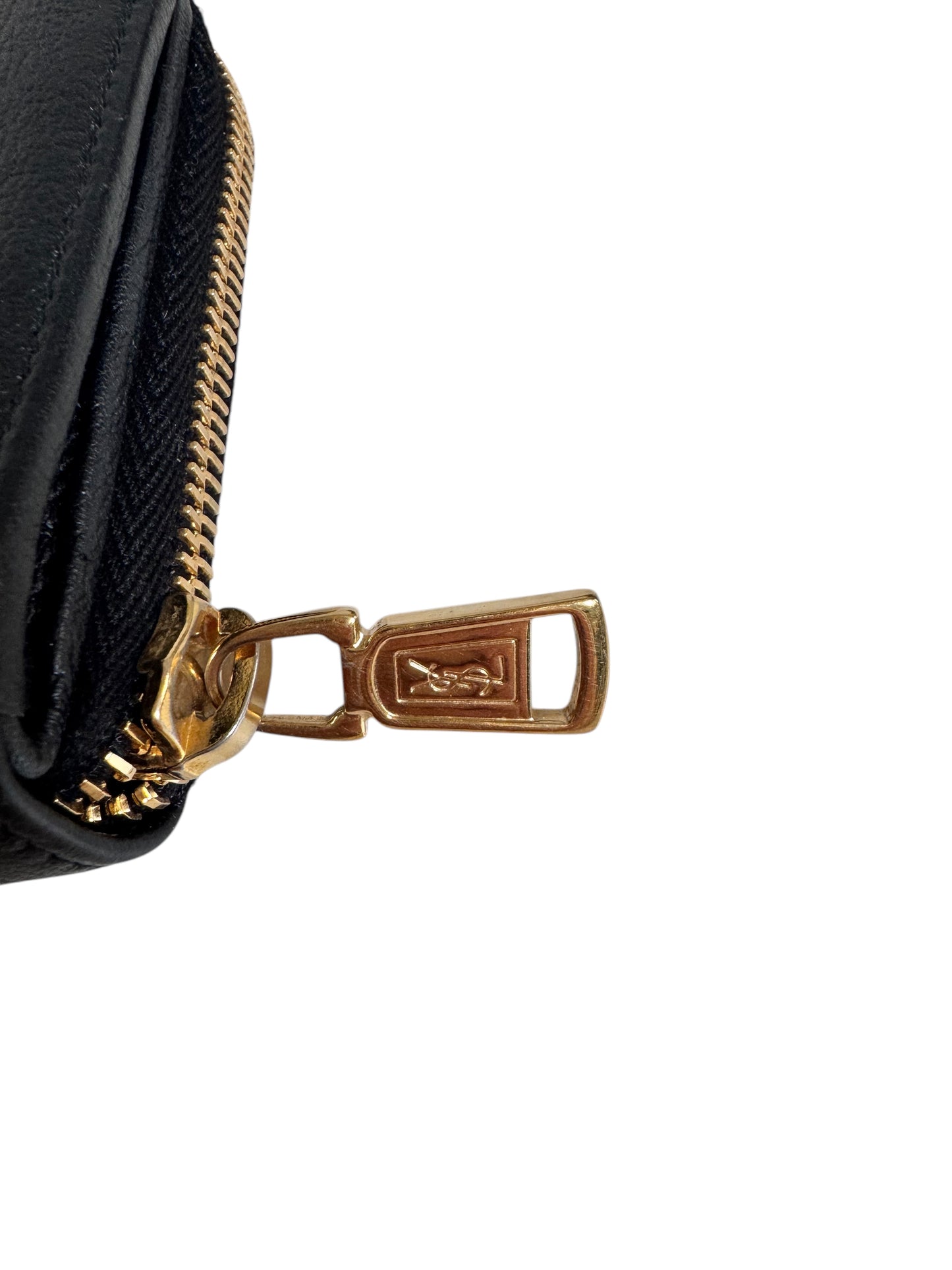 Yves Saint Laurent Compact Zip Wallet - Black