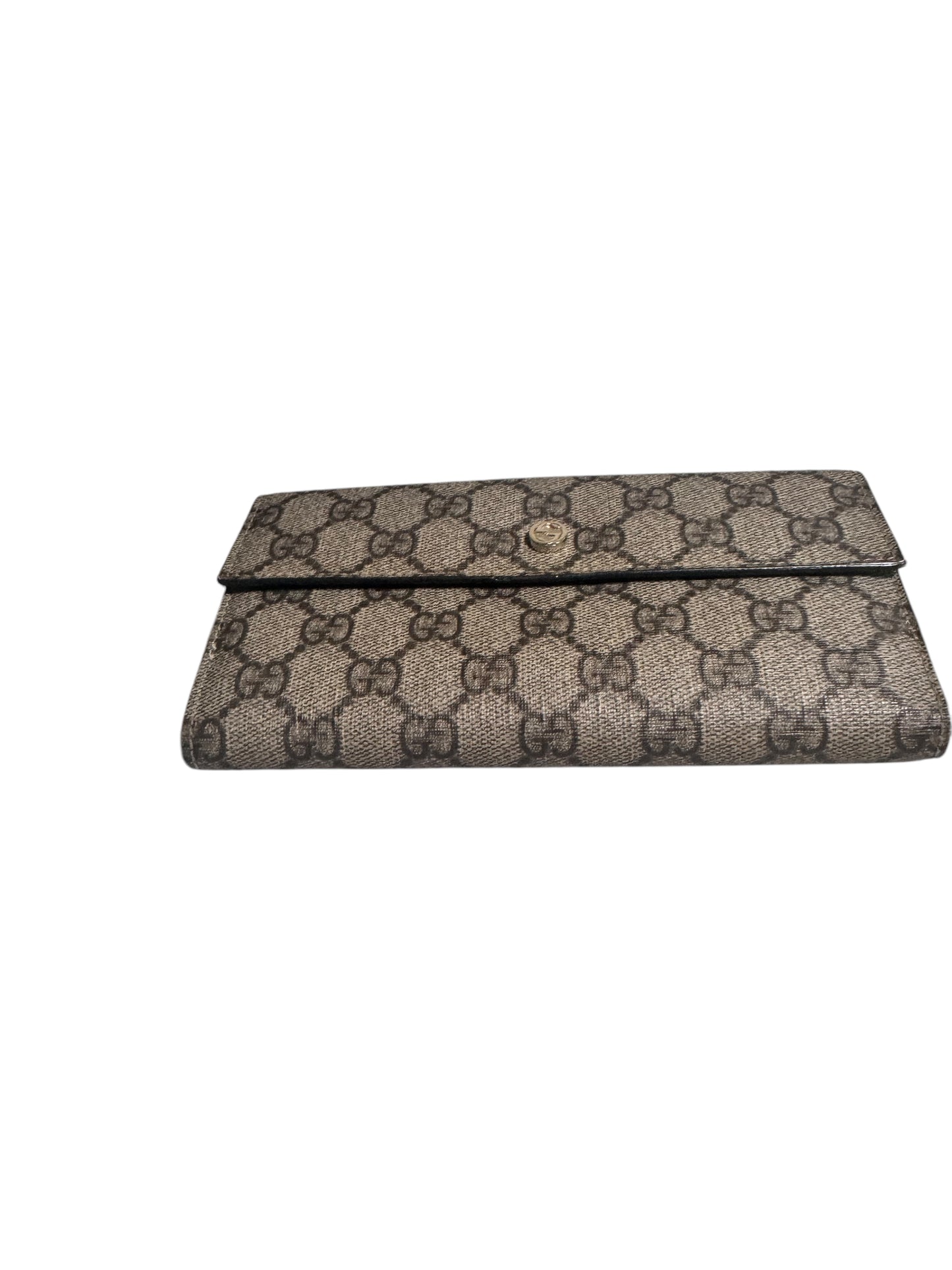 Gucci GG Supreme Long Wallet (Blue) with Box