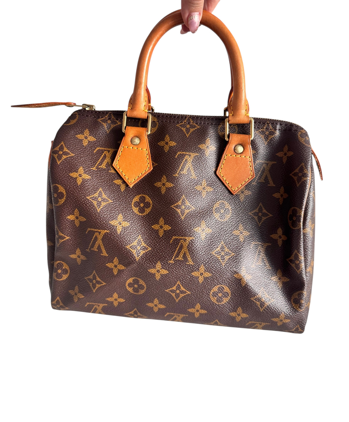 Louis Vuitton Monogram Canvas Speedy 25 1996 w/ Lock & Key