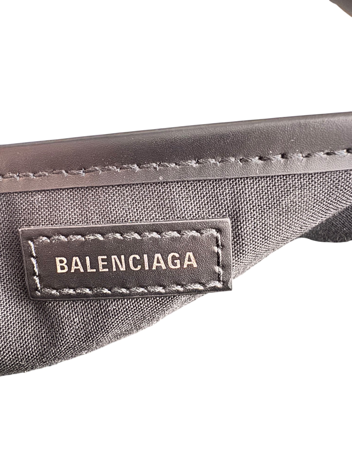 Balenciaga Canvas Cabas Tote with Pouch and Dustbag Black