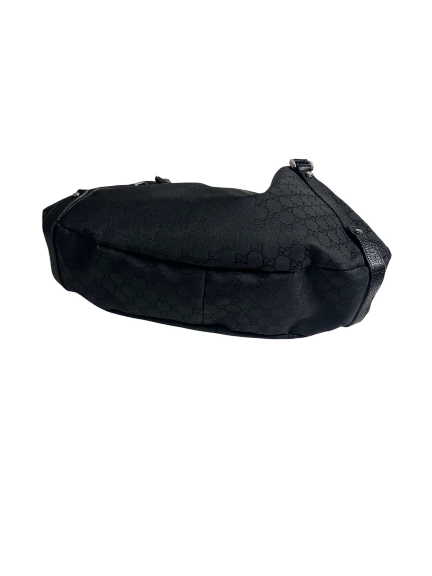 Gucci Medium Canvas Abbey Shoulder Bag (Black)