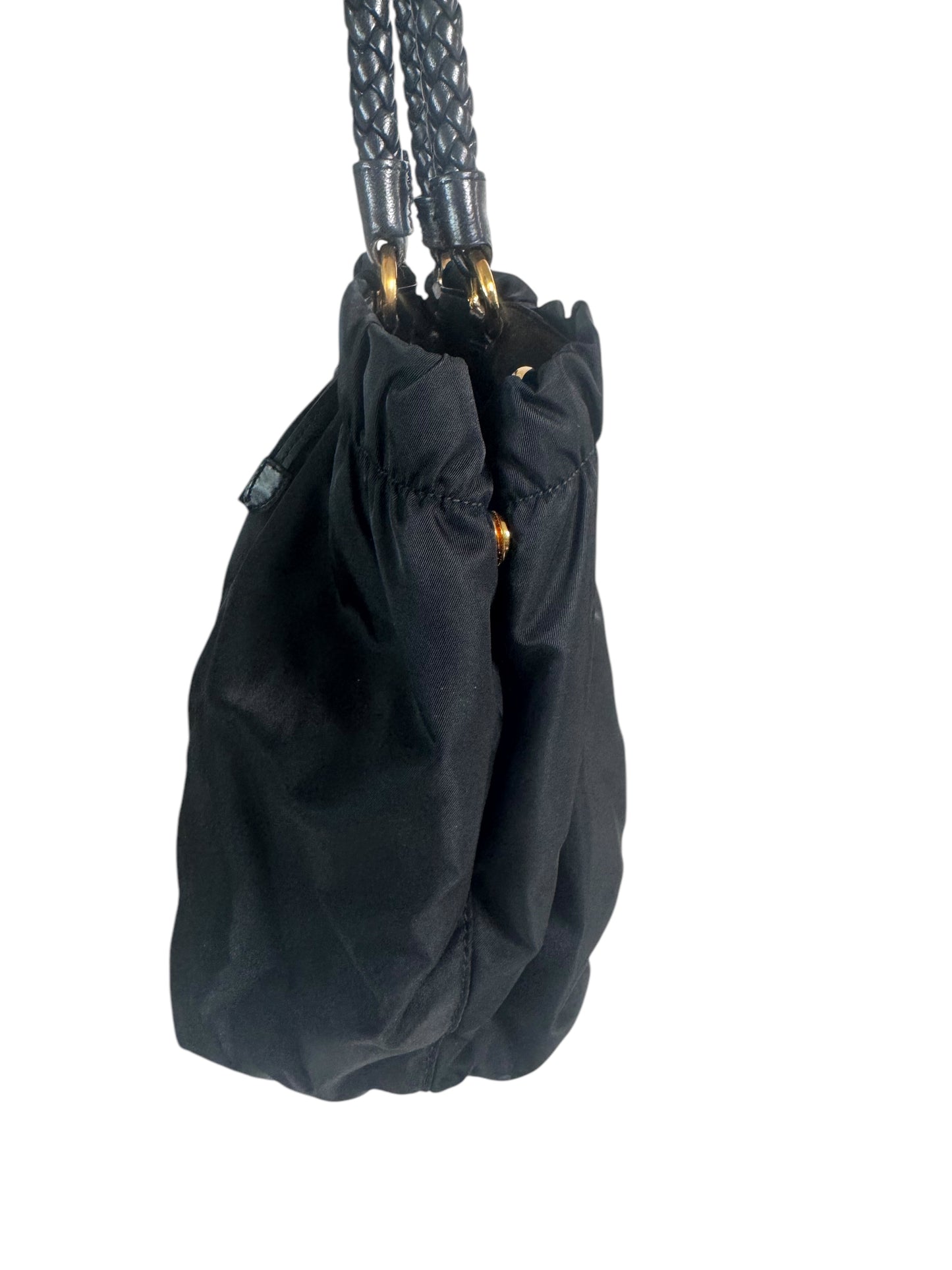 Prada Tessuto Nylon Bow Tote 2 way Black