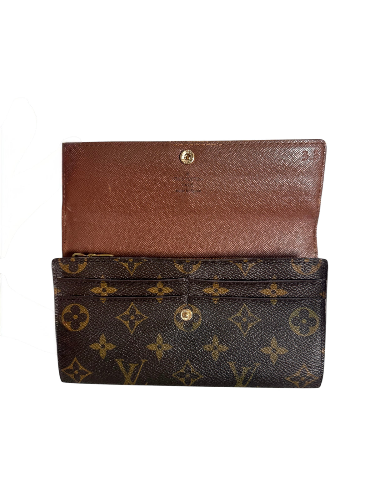 Louis Vuitton Monogram Canvas Portefeiulle Sarah Wallet