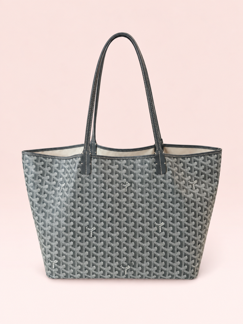Goyard Goyardine Coated Canvas Saint Louis GM ( Grey )
