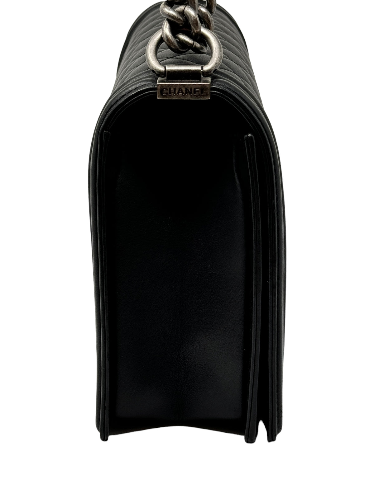 CHANEL - BOY Lambskin (Black) with Ruthenium Hardware 101