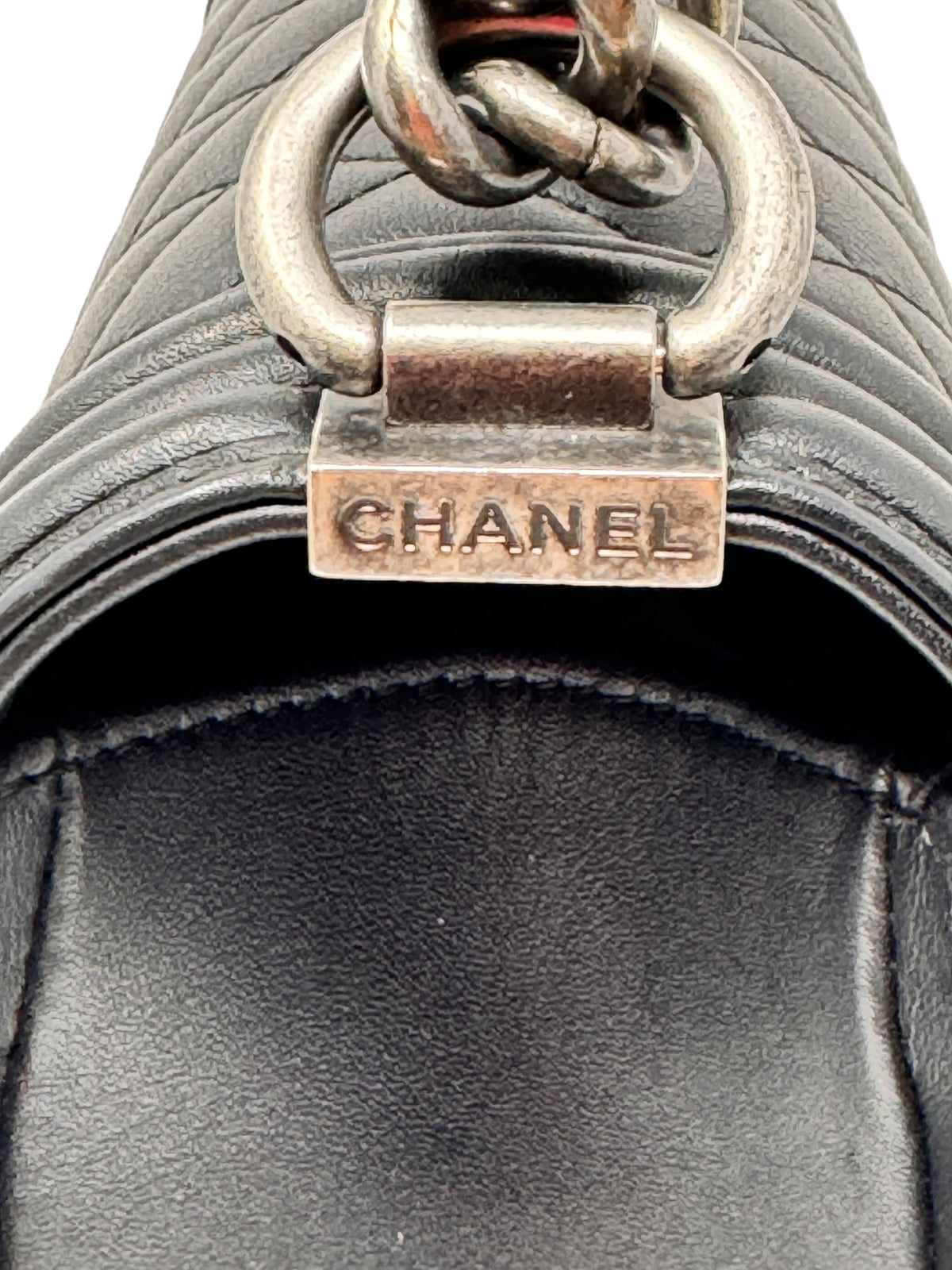 CHANEL - BOY Lambskin (Black) with Ruthenium Hardware 101