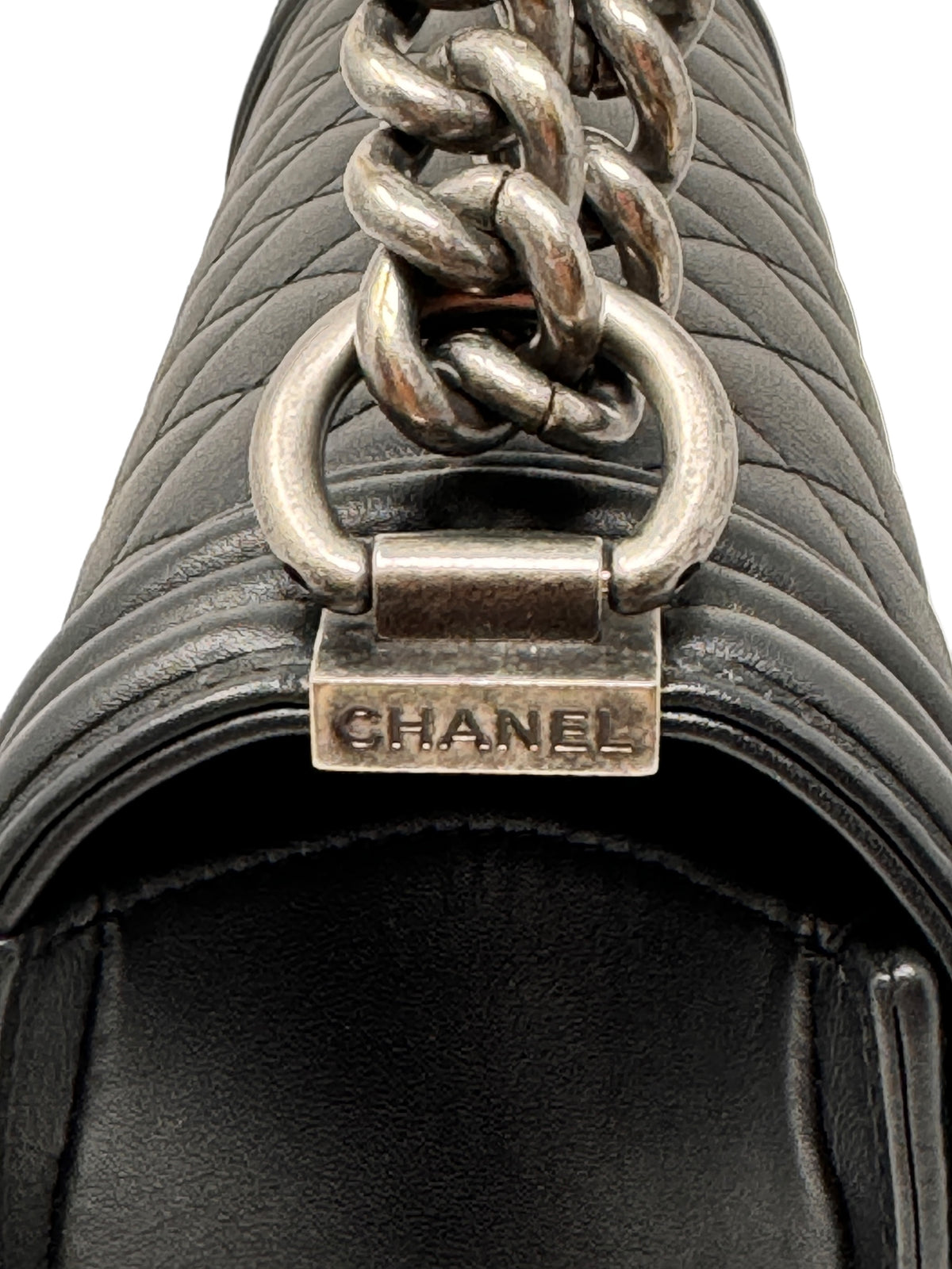 CHANEL - BOY Lambskin (Black) with Ruthenium Hardware 101
