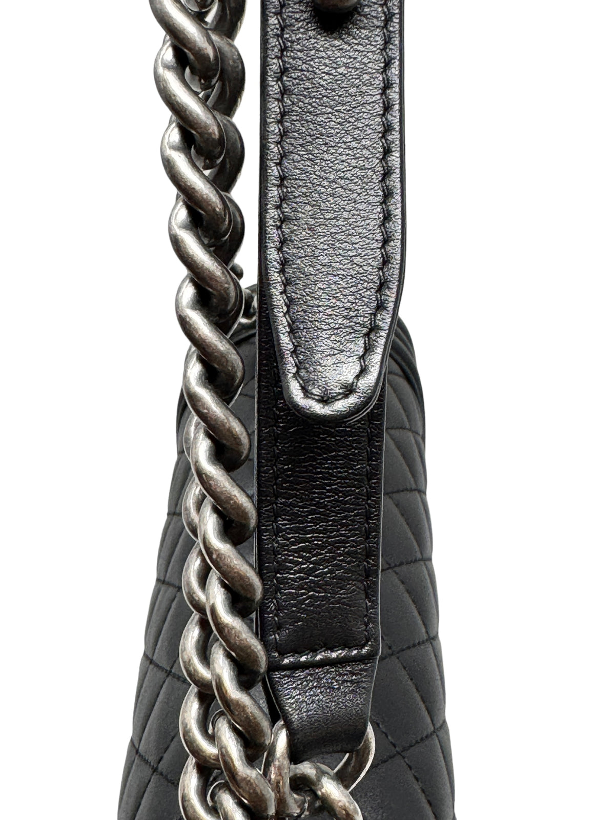 CHANEL - BOY Lambskin (Black) with Ruthenium Hardware 101