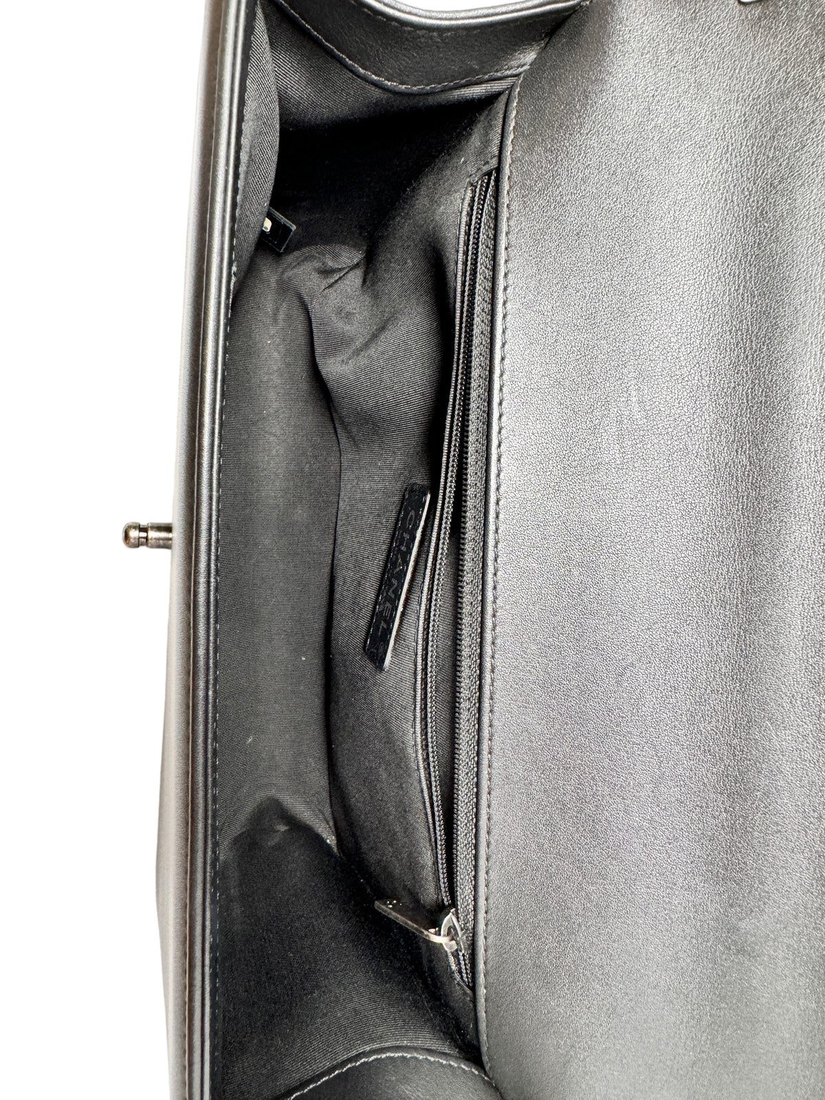 CHANEL - BOY Lambskin (Black) with Ruthenium Hardware 101