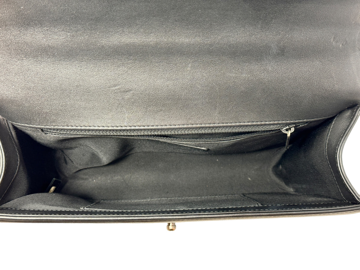 CHANEL - BOY Lambskin (Black) with Ruthenium Hardware 101