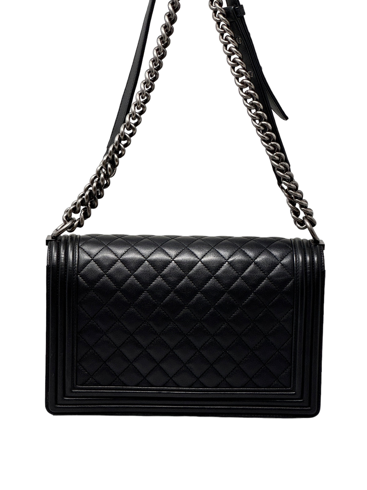CHANEL - BOY Lambskin (Black) with Ruthenium Hardware 101