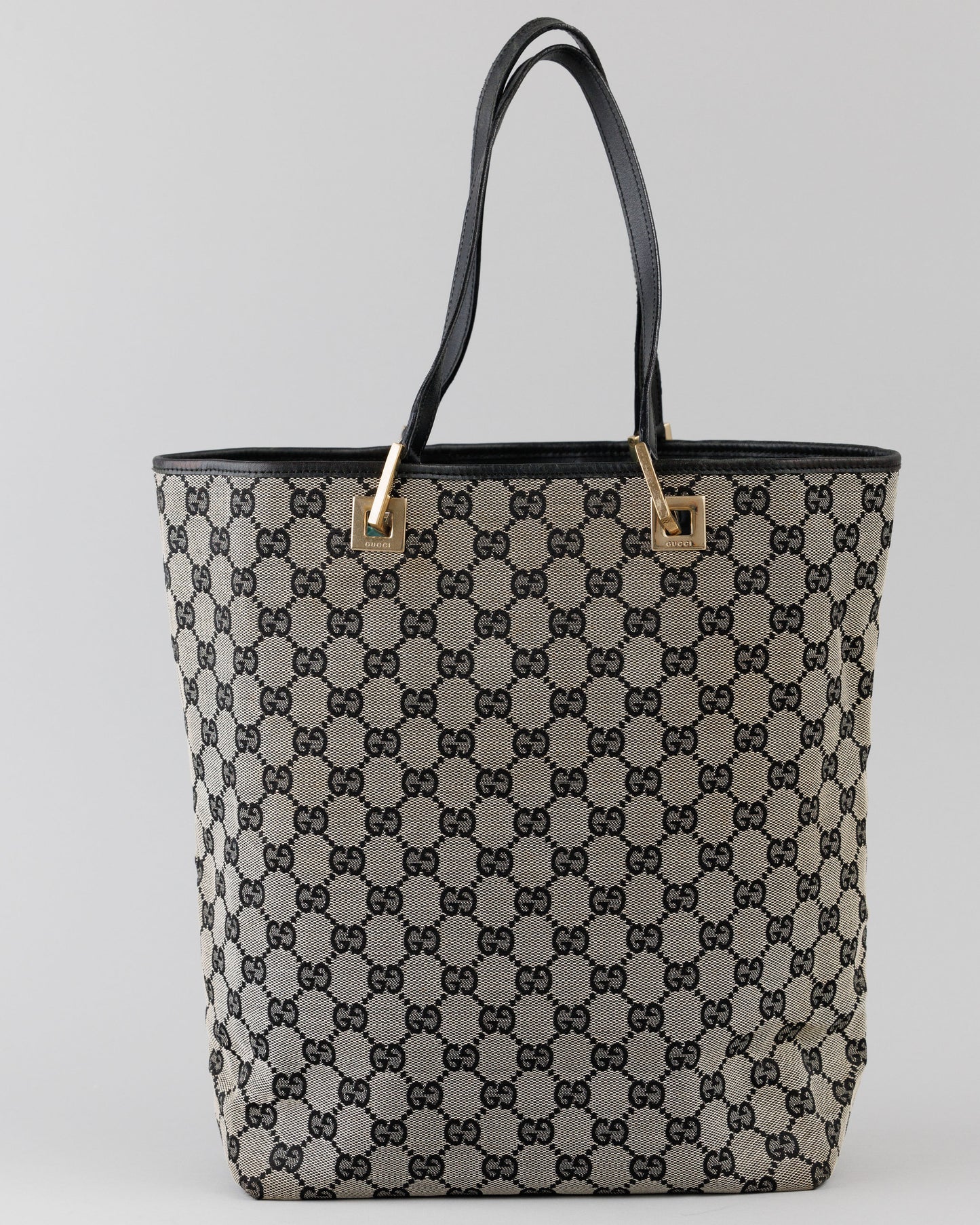 Gucci Canvas Tote (Black/Gray)