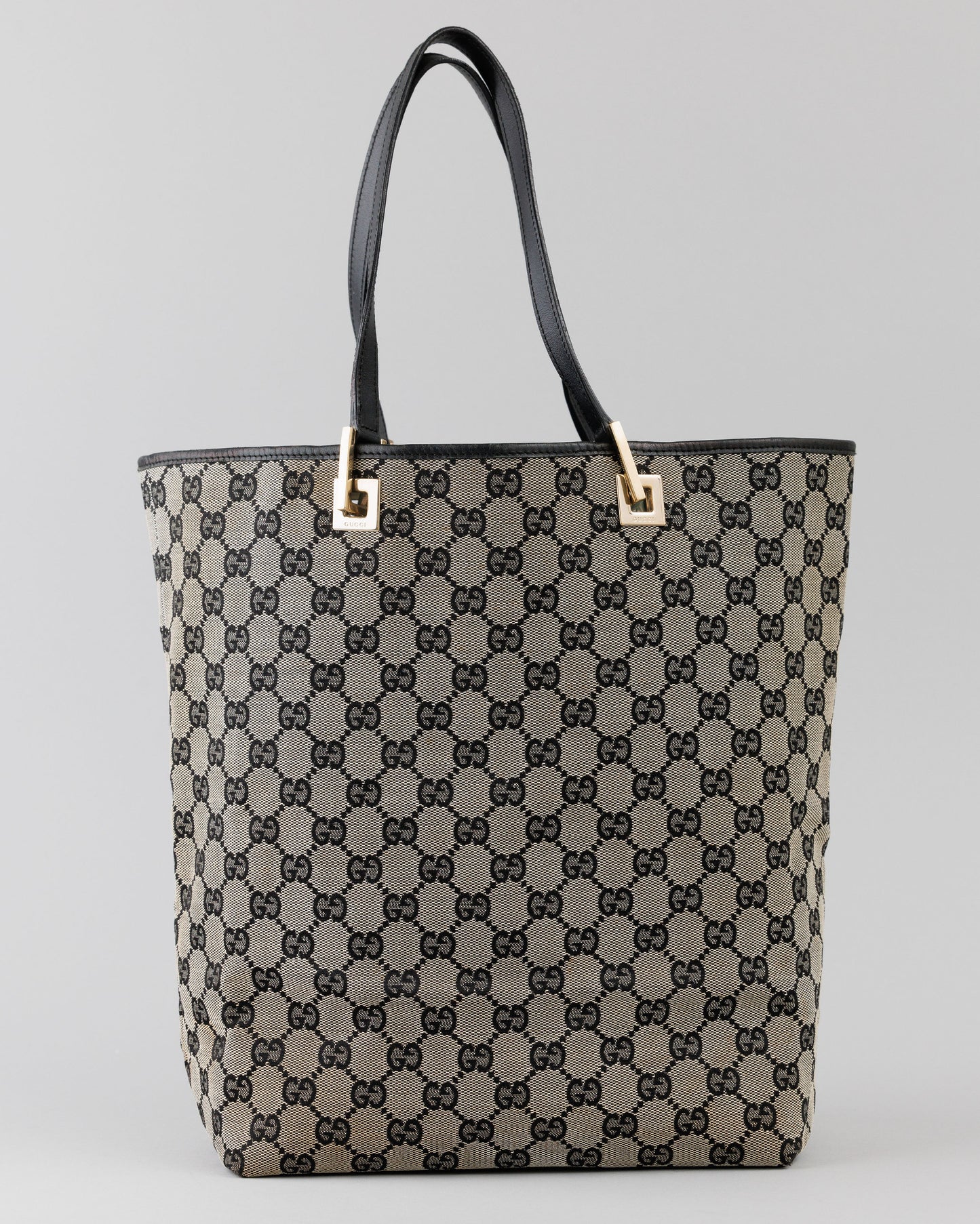Gucci Canvas Tote (Black/Gray)