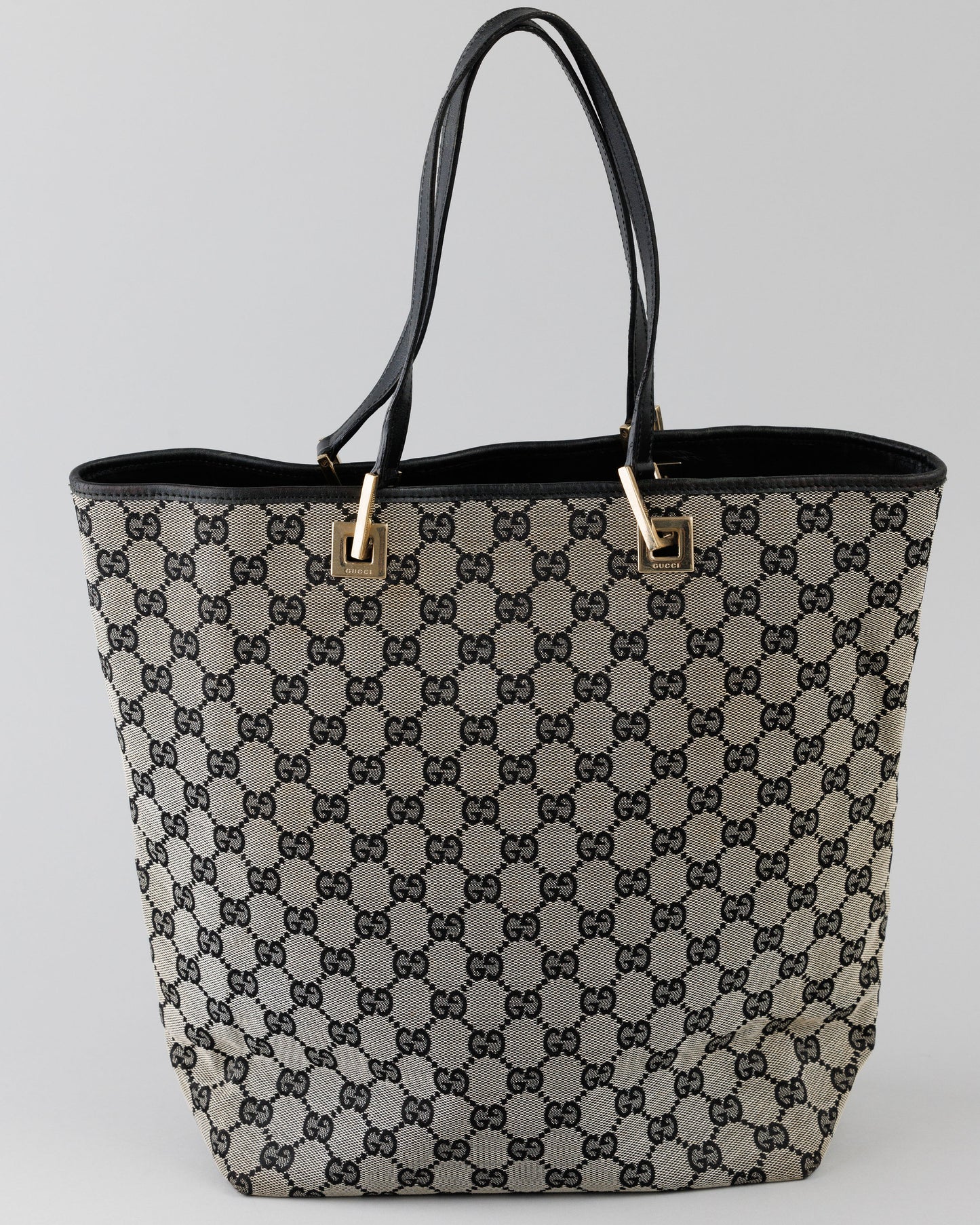 Gucci Canvas Tote (Black/Gray)