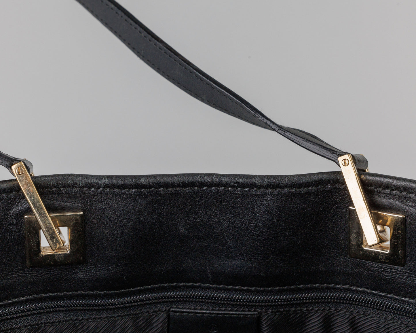 Gucci Canvas Tote (Black/Gray)