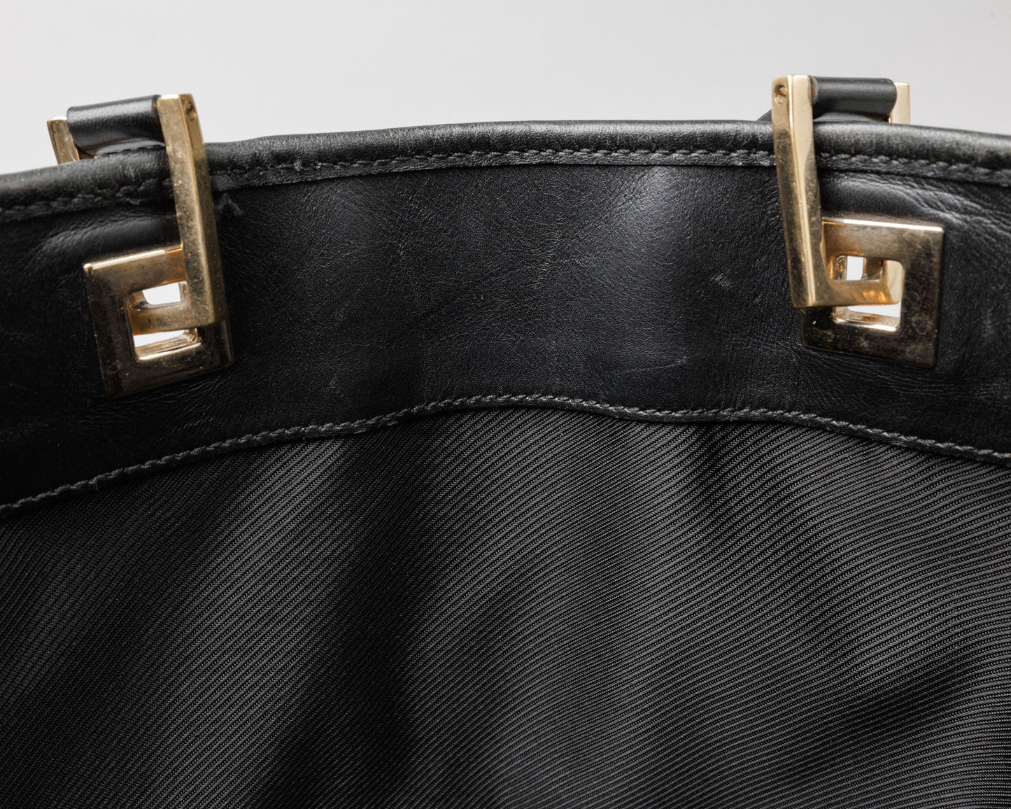 Gucci Canvas Tote (Black/Gray)