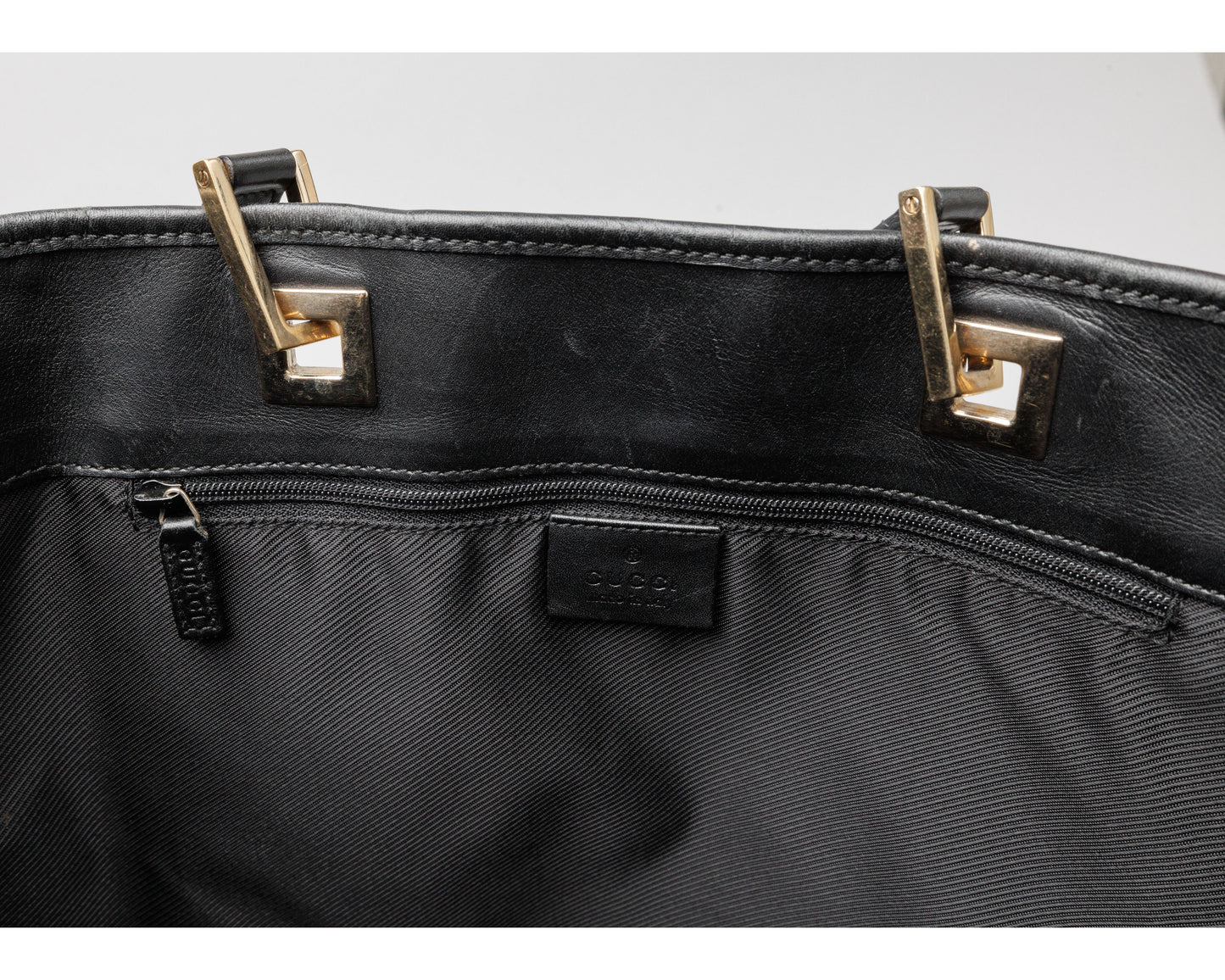 Gucci Canvas Tote (Black/Gray)