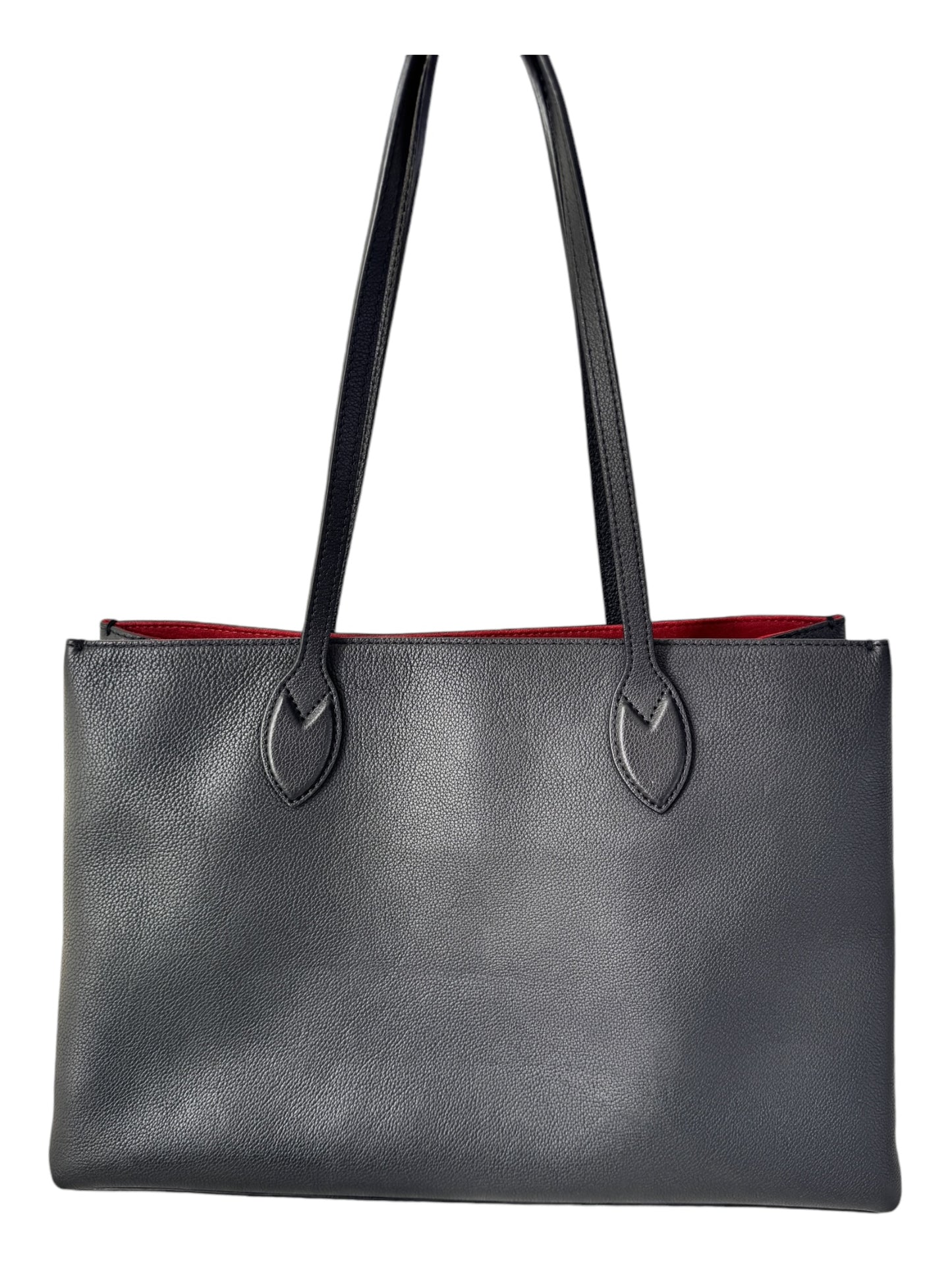 Louis Vuitton Grained Calfskin Lockme Shopper Tote (Black)