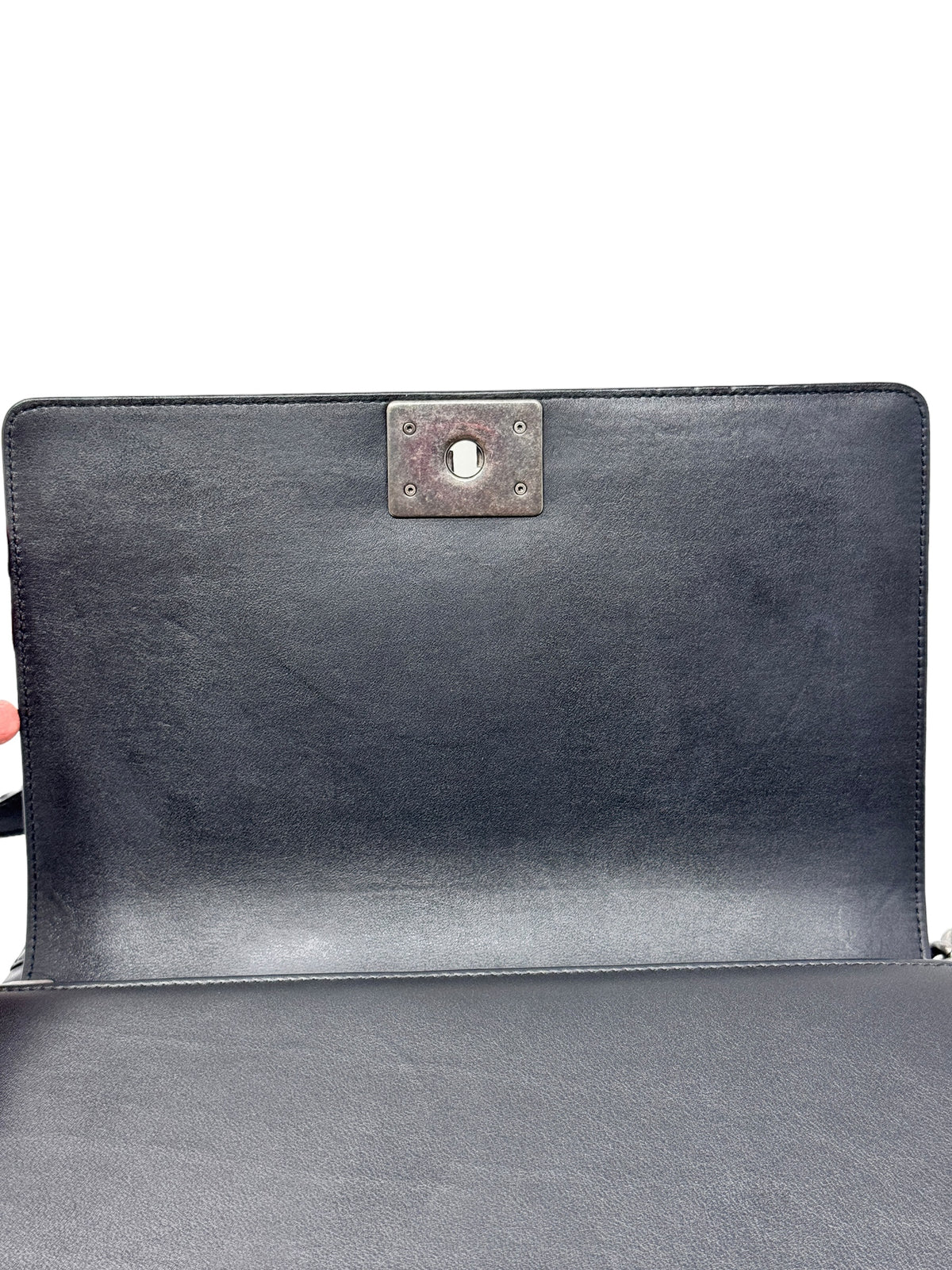 CHANEL - BOY Lambskin (Black) with Ruthenium Hardware 101