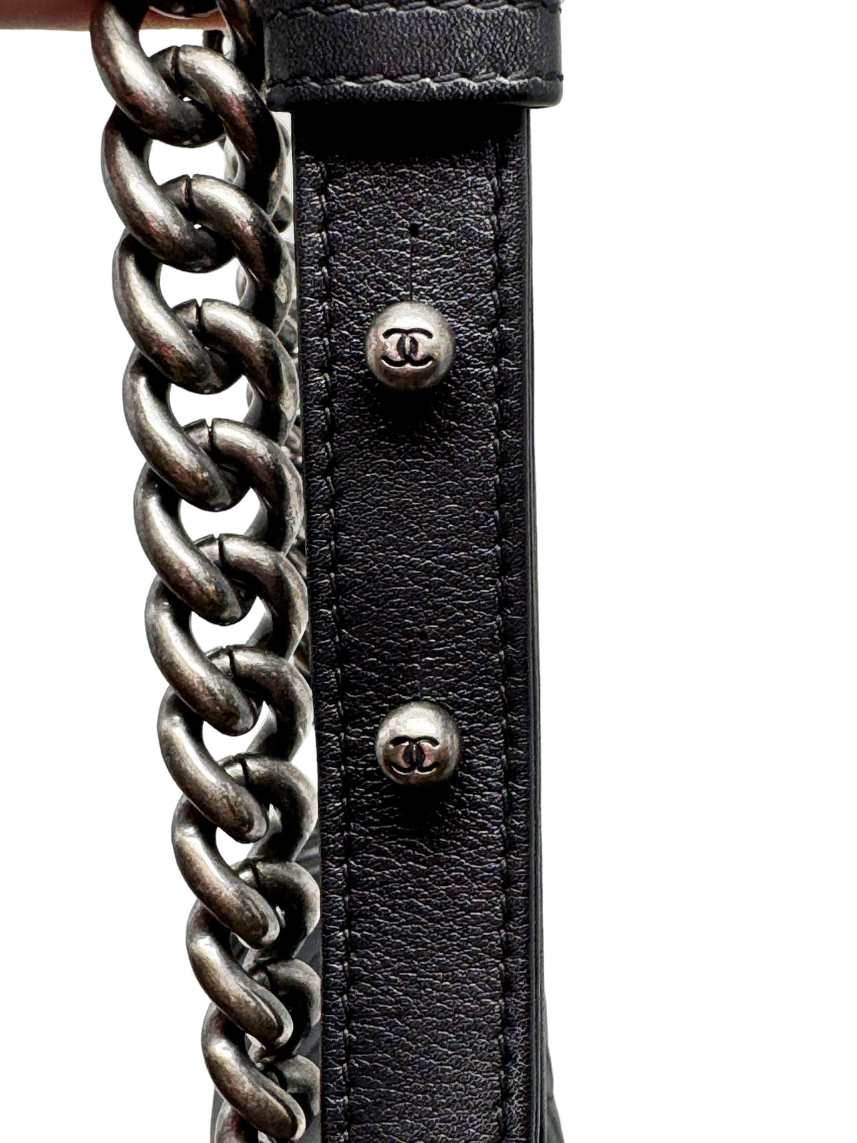 CHANEL - BOY Lambskin (Black) with Ruthenium Hardware 101