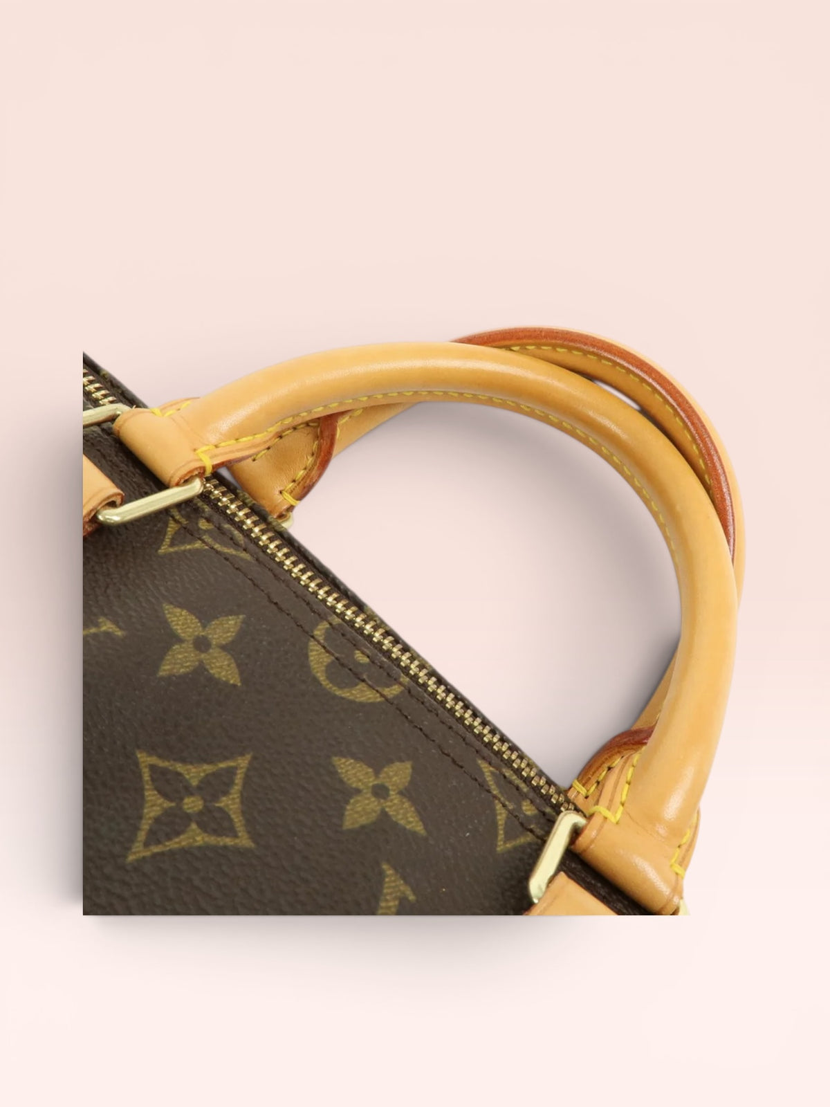 Louis Vuitton Monogram Canvas Speedy 35 w/ Lock & Key 1999