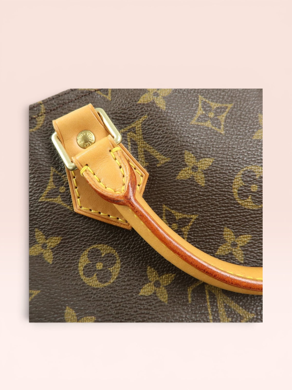 Louis Vuitton Monogram Canvas Speedy 35 w/ Lock & Key 1999