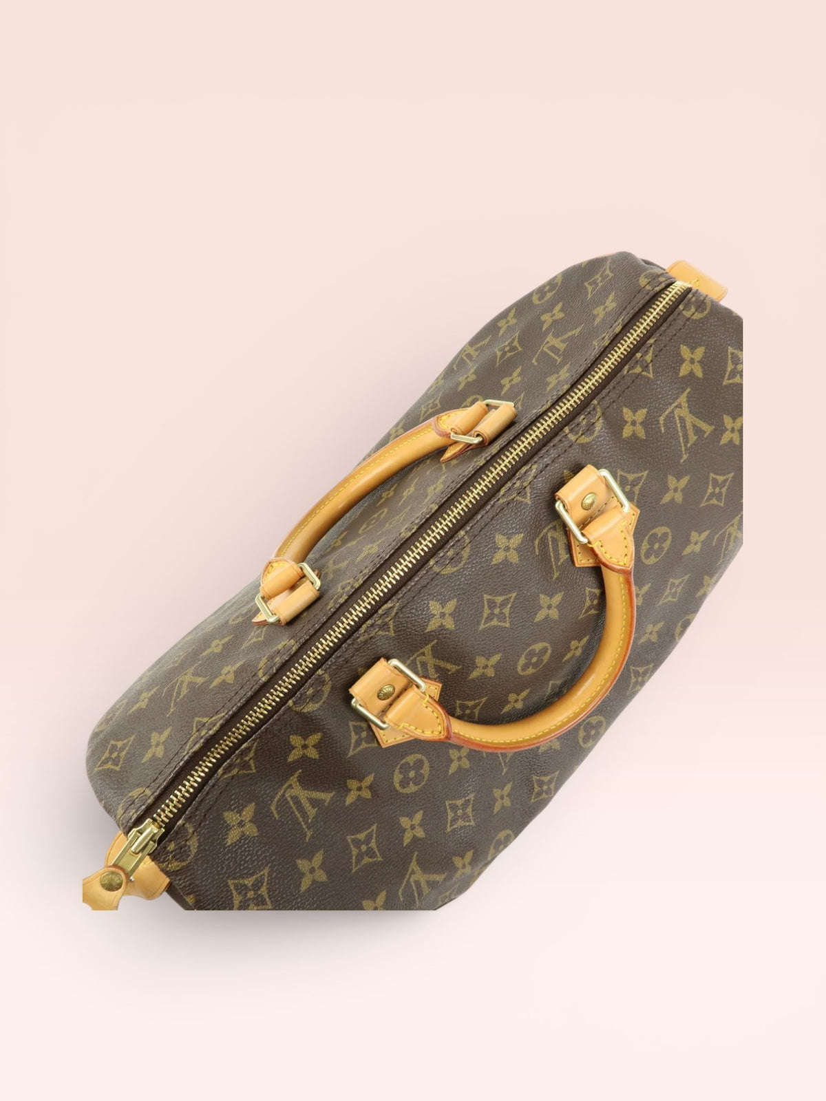 Louis Vuitton Monogram Canvas Speedy 35 w/ Lock & Key 1999