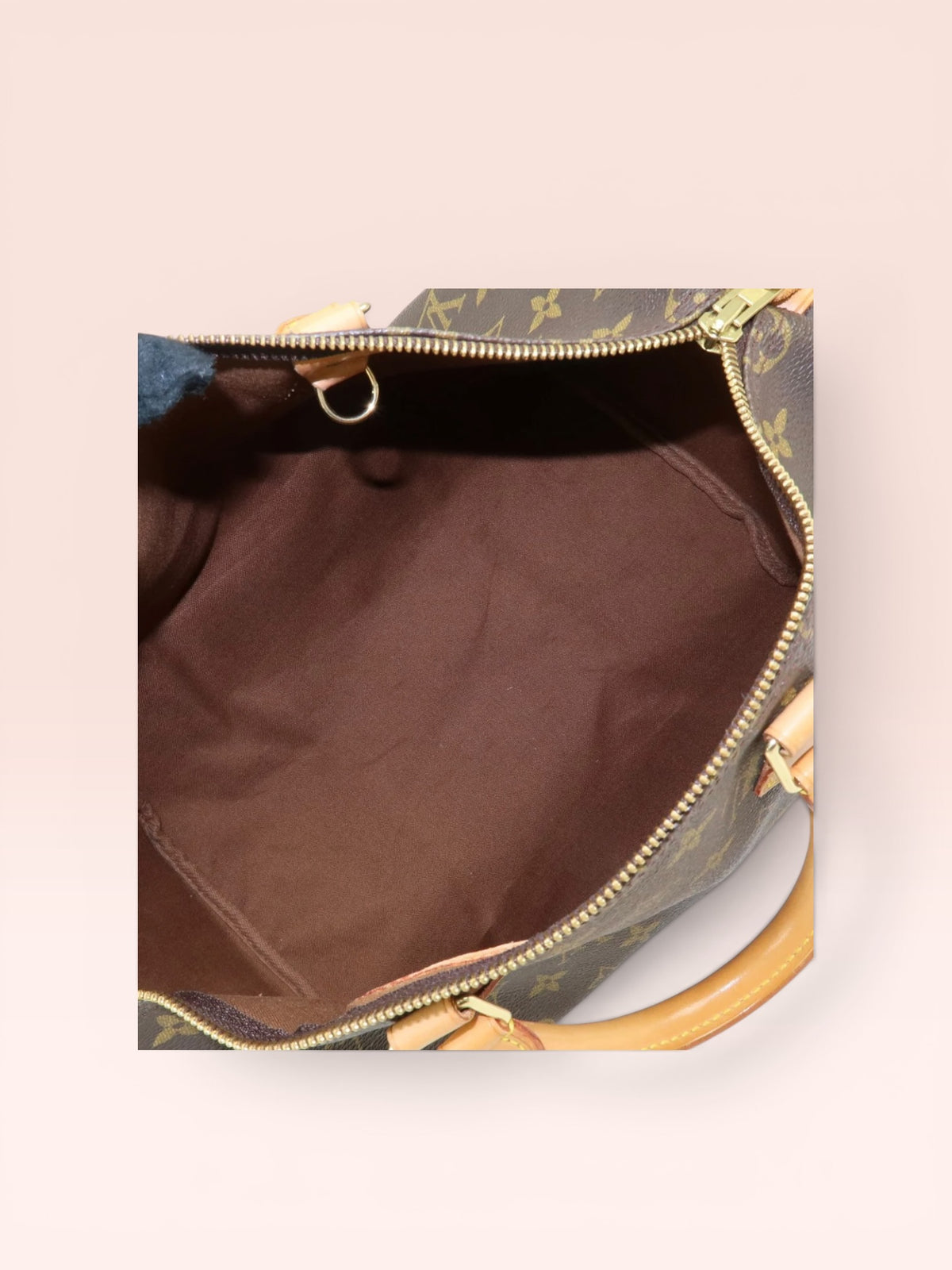 Louis Vuitton Monogram Canvas Speedy 35 w/ Lock & Key 1999