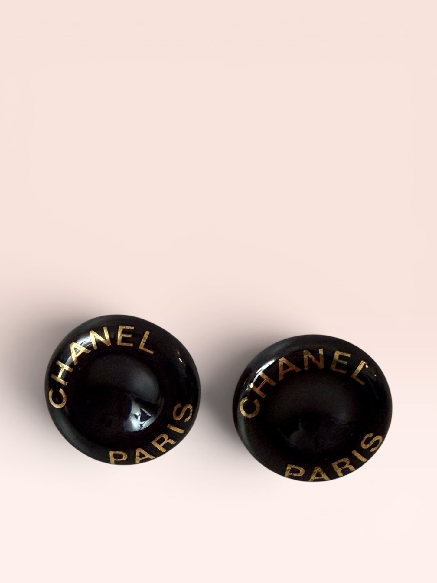 Chanel Button Clip On Vintage Earrings 1997