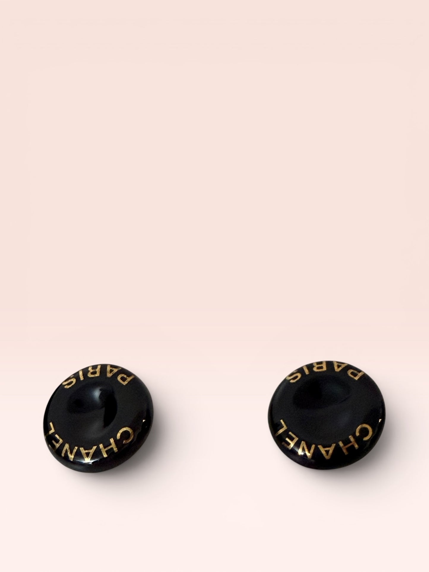 Chanel Button Clip On Vintage Earrings 1997