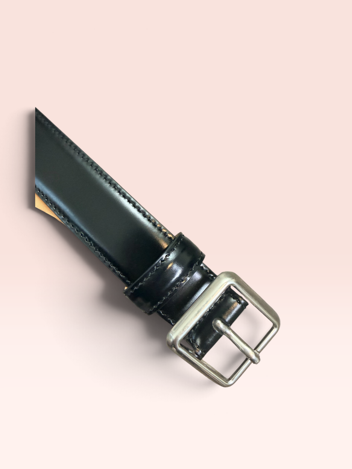 Balenciaga Leather Belt (Black) 31"-37"