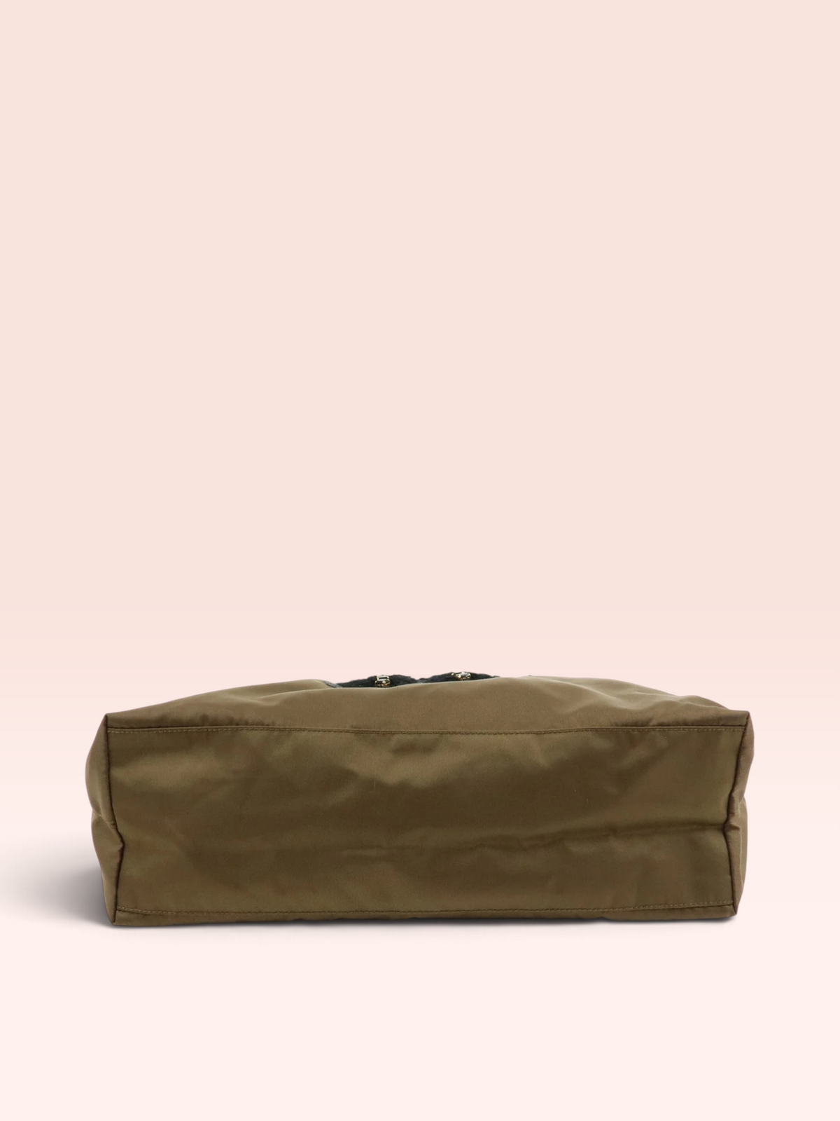 Prada Nylon Tessuto Bear Tote (Khaki)