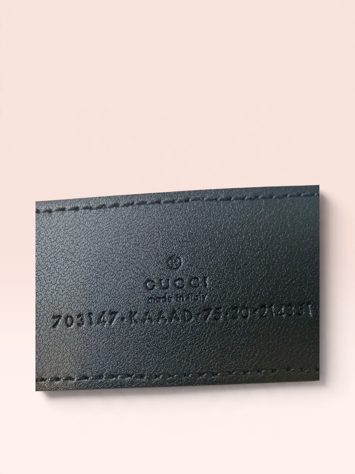Gucci GG Supreme Coated Canvas Interlocking Buckle Belt 28"-32"