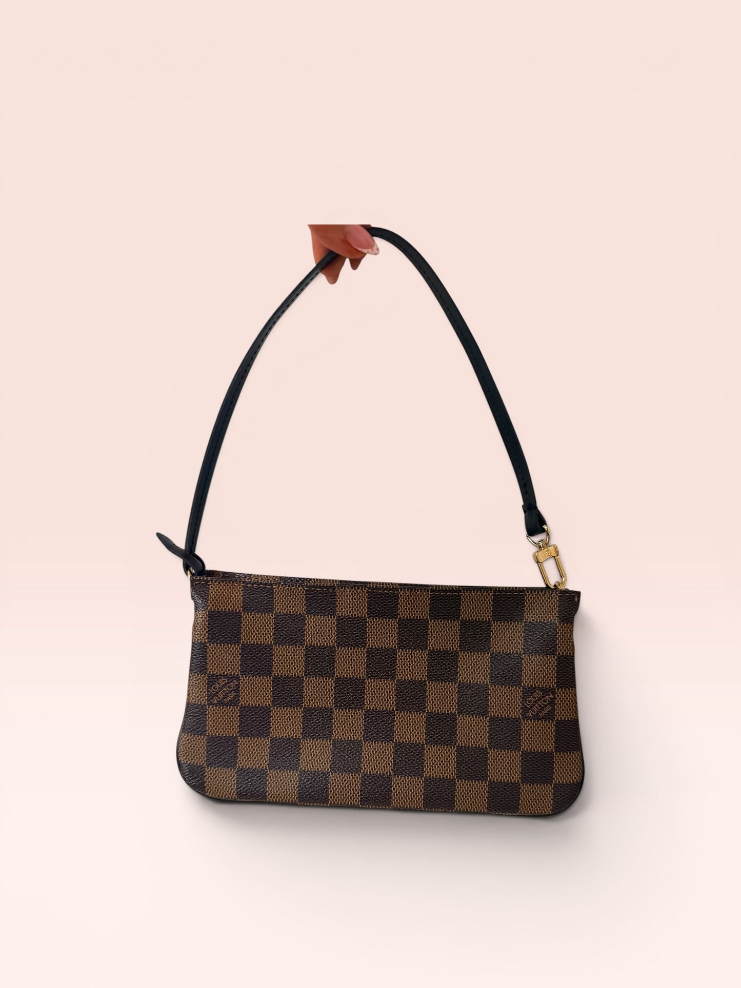 Louis Vuitton Damier Ebene Canvas Navona Pochette 2002